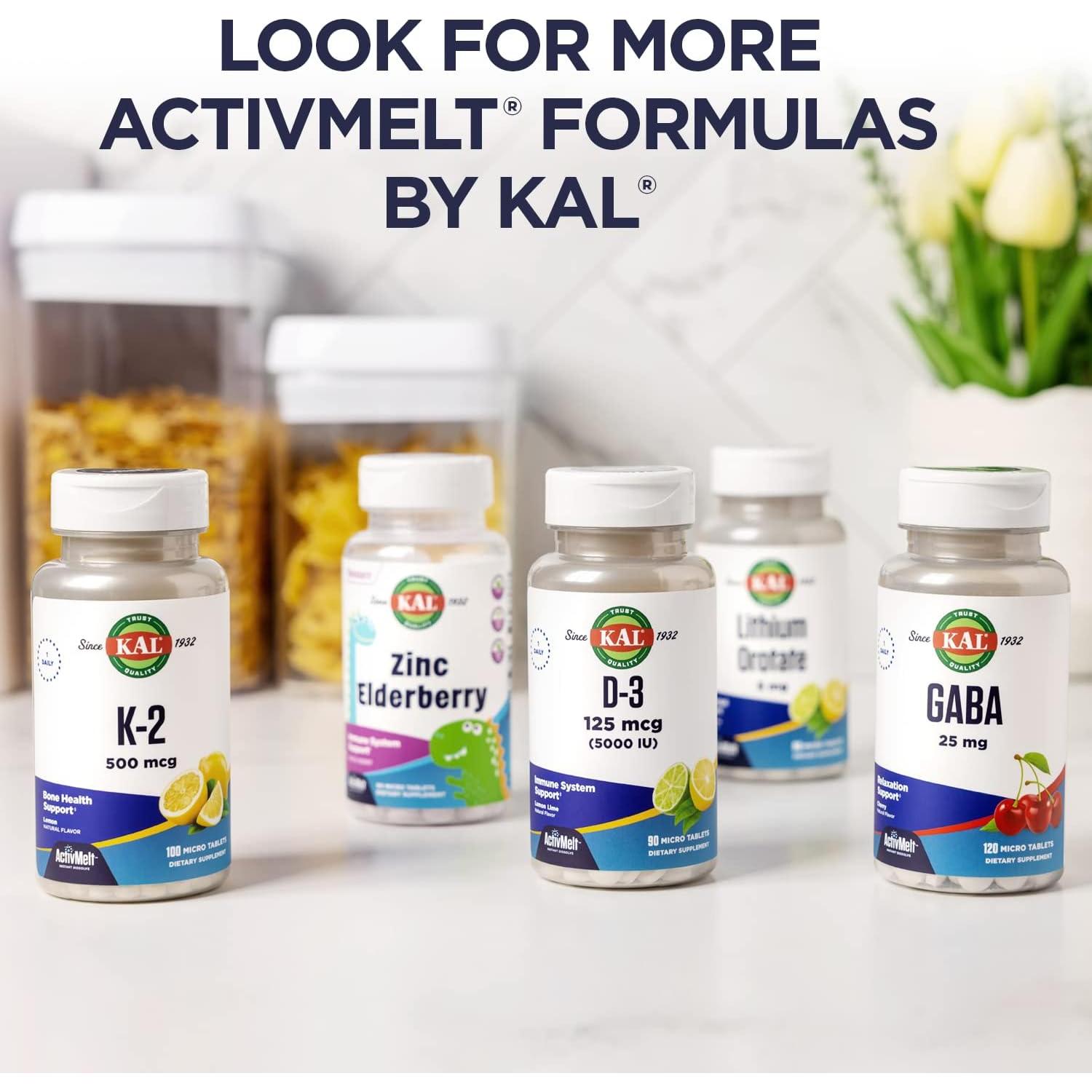 Suplemento KAL Minerales Traza 10 mg Sabor Lima 90 Tabletas