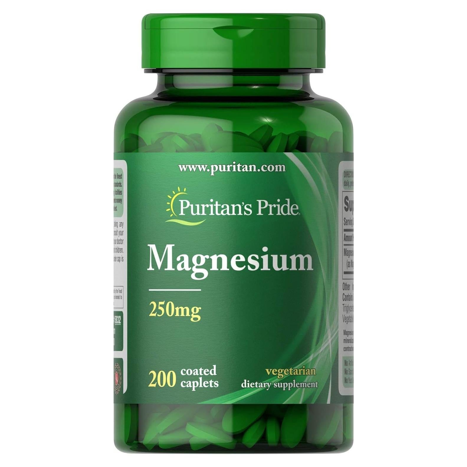 Suplemento de Magnesio Puritan's Pride 250 mg - 199 g