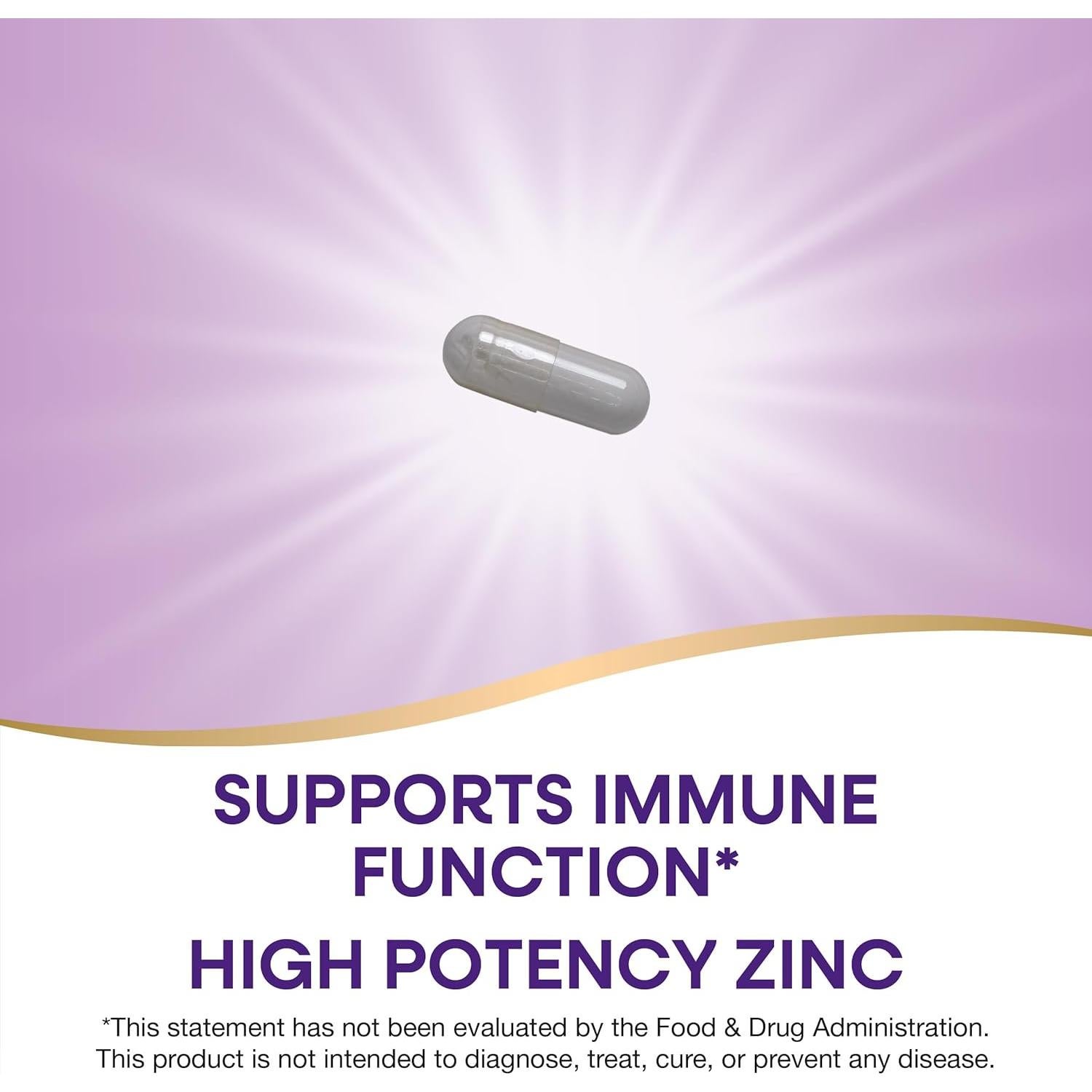 Quelato de Zinc Nature's Way 30 mg 100 Cápsulas Sin Sabor