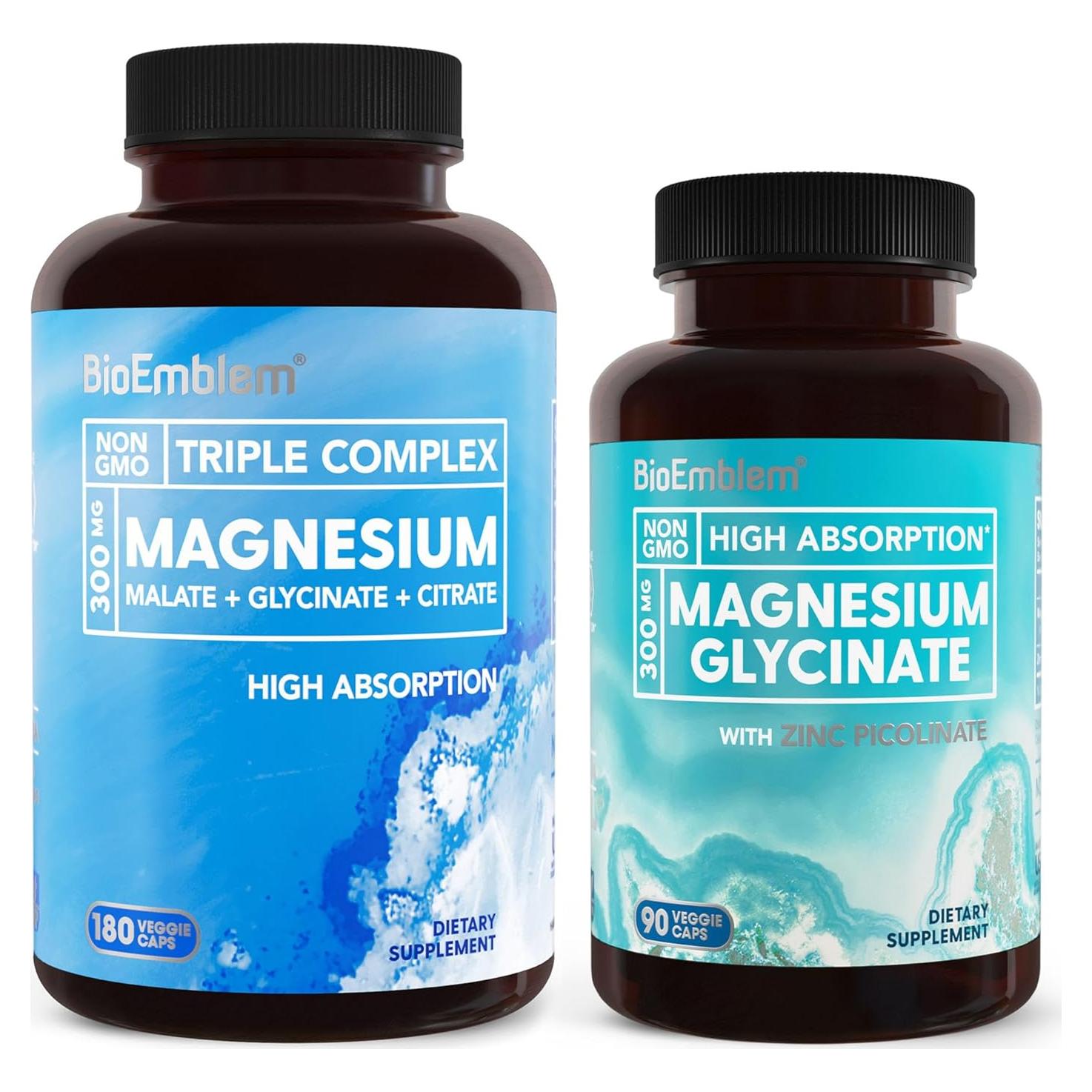 Glicinato de Magnesio 300mg + Zinc 10mg - Suplemento