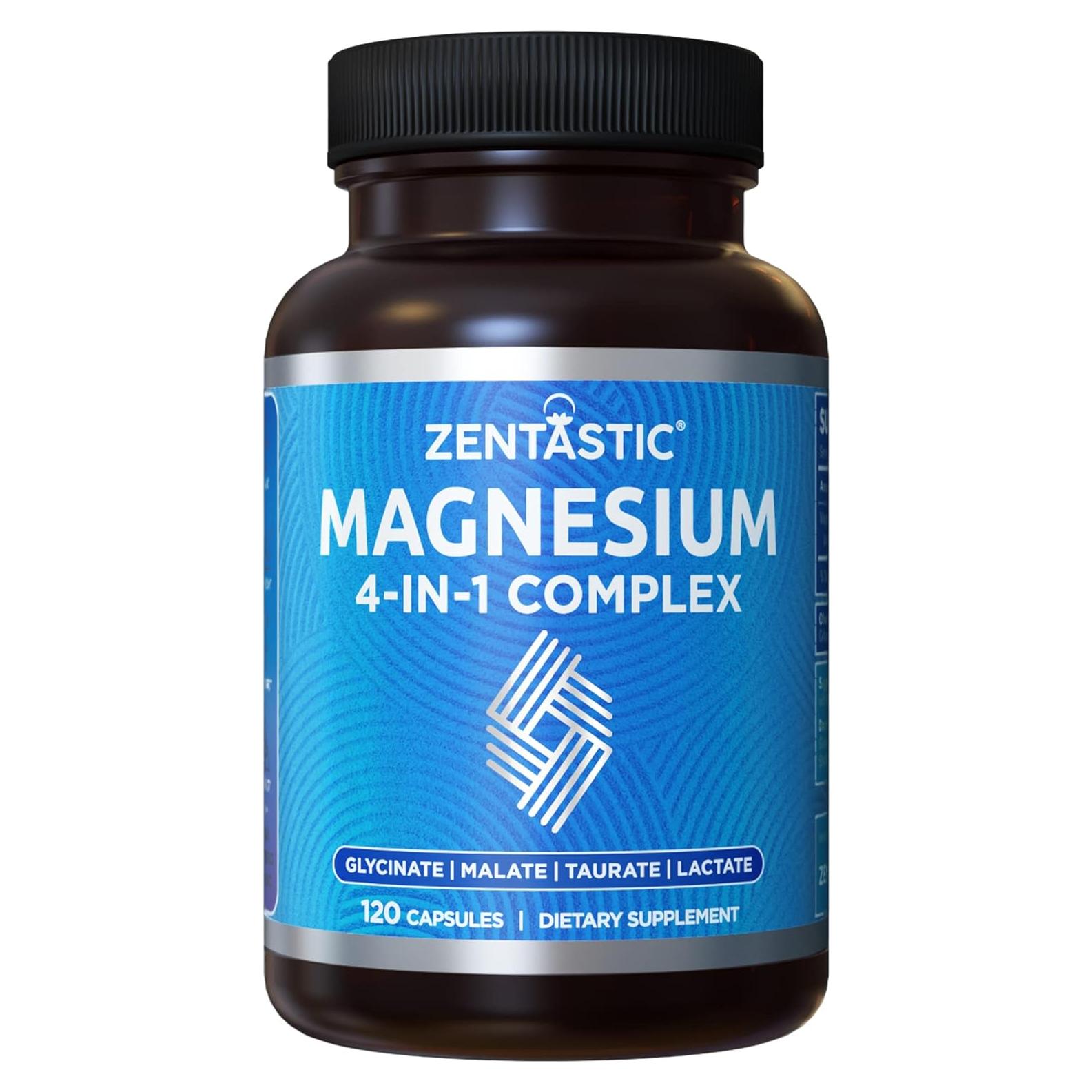 Suplemento de Magnesio Zentastic 4-en-1 - 120 Cápsulas