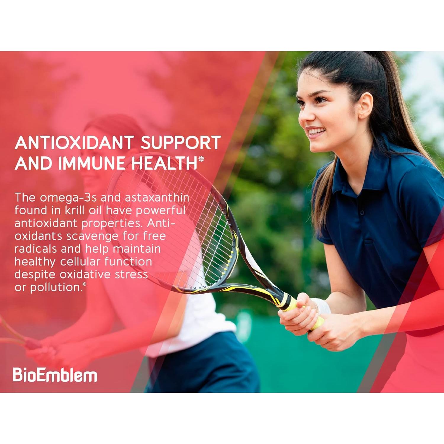 Suplemento Omega-3 Aceite de Kril BioEmblem 1000mg 60 Cápsulas