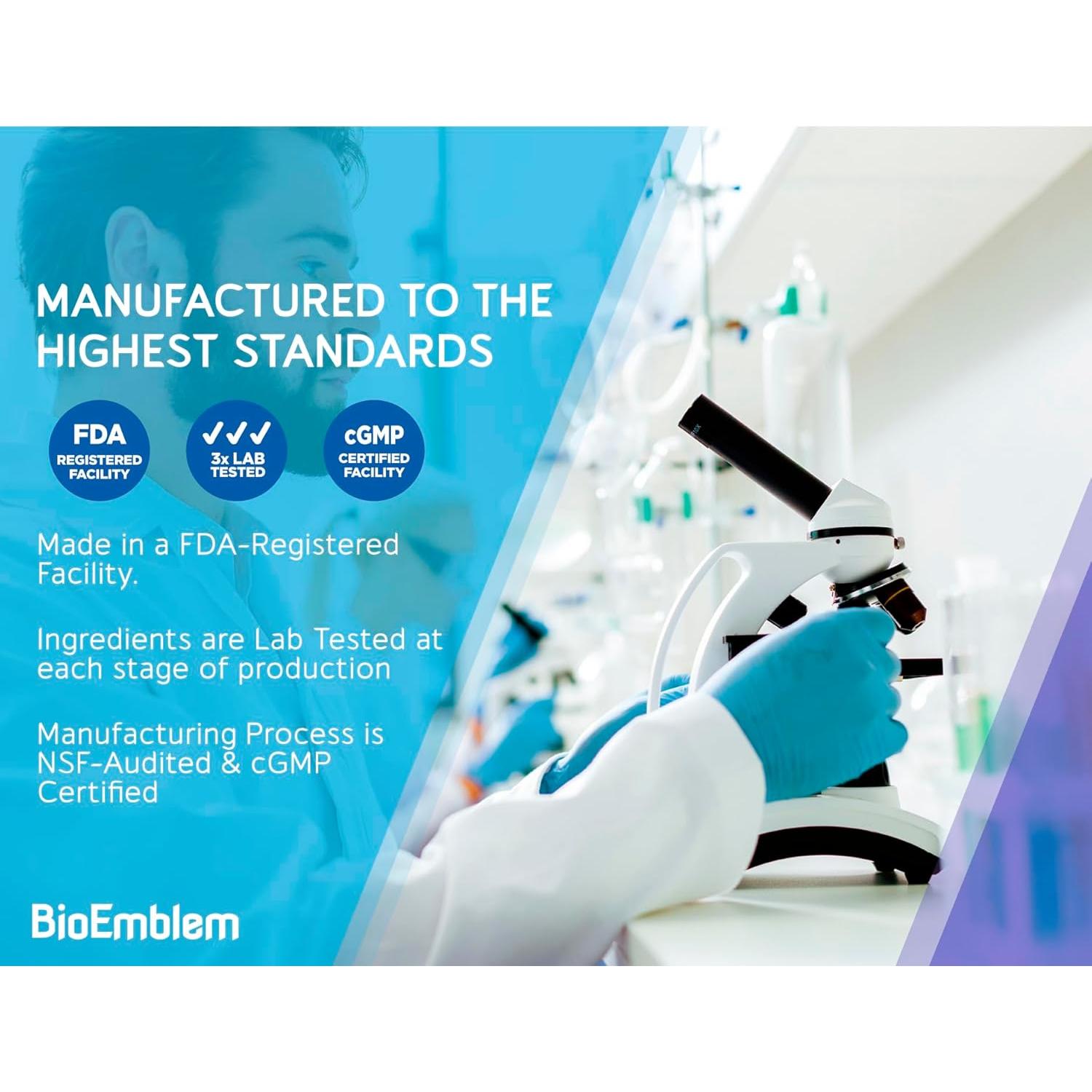 Suplemento Omega-3 Aceite de Kril BioEmblem 1000mg 60 Cápsulas