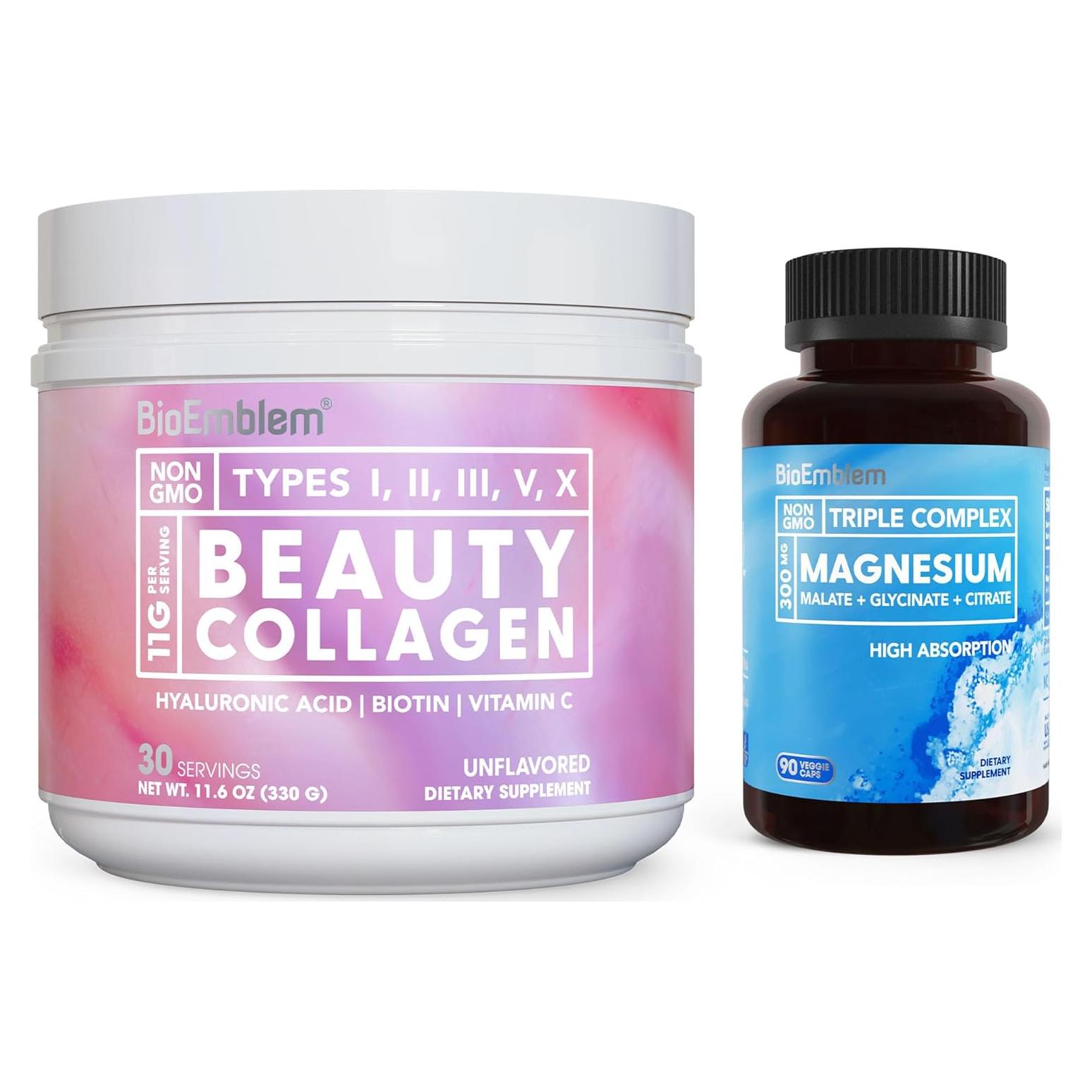 Suplemento de Colágeno BioEmblem - 11g Multi-Colágeno Hidrolizado