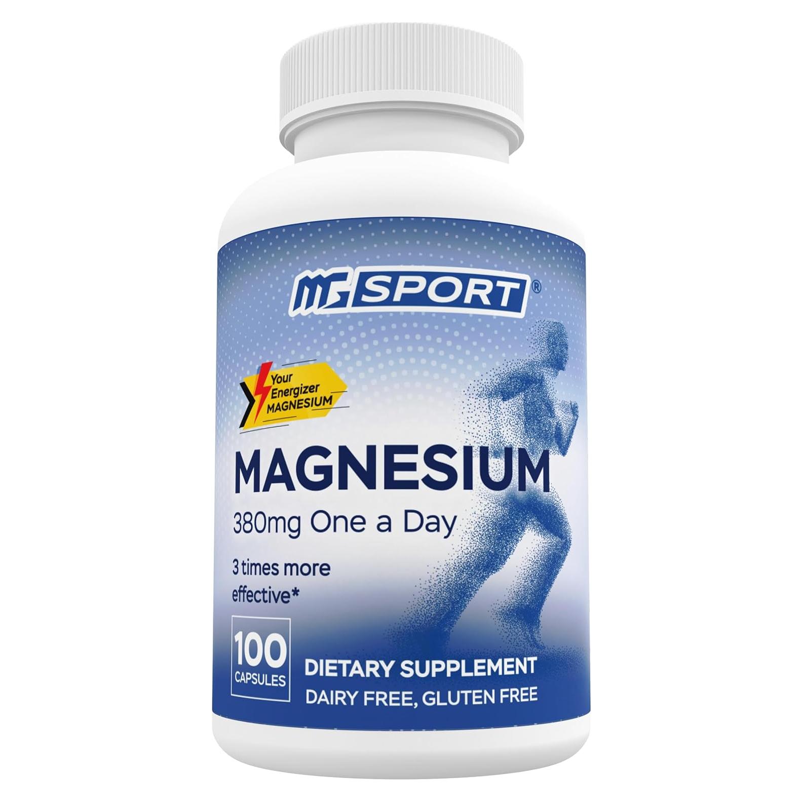 Suplemento de Magnesio MGSPORT 100 Porciones - Alivio Calambres