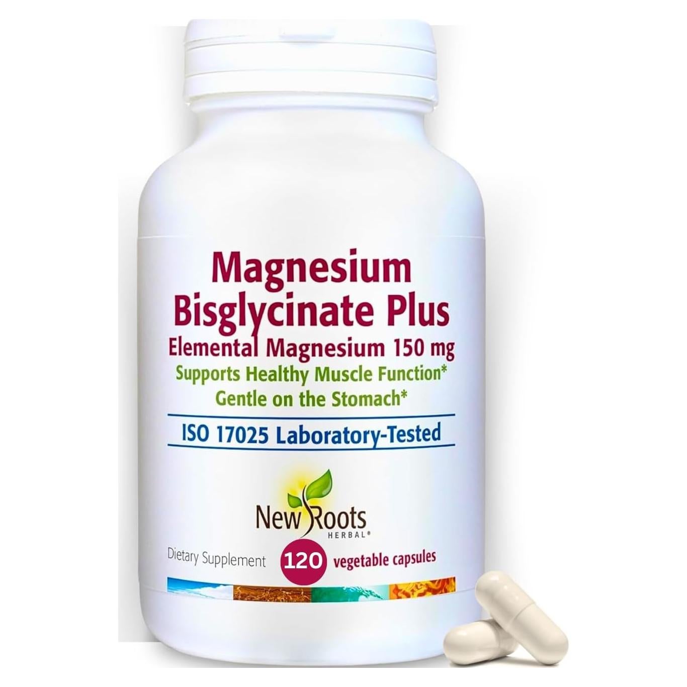 Bisglicinato de Magnesio Nuevas Raíces 150 mg - 120 Cápsulas