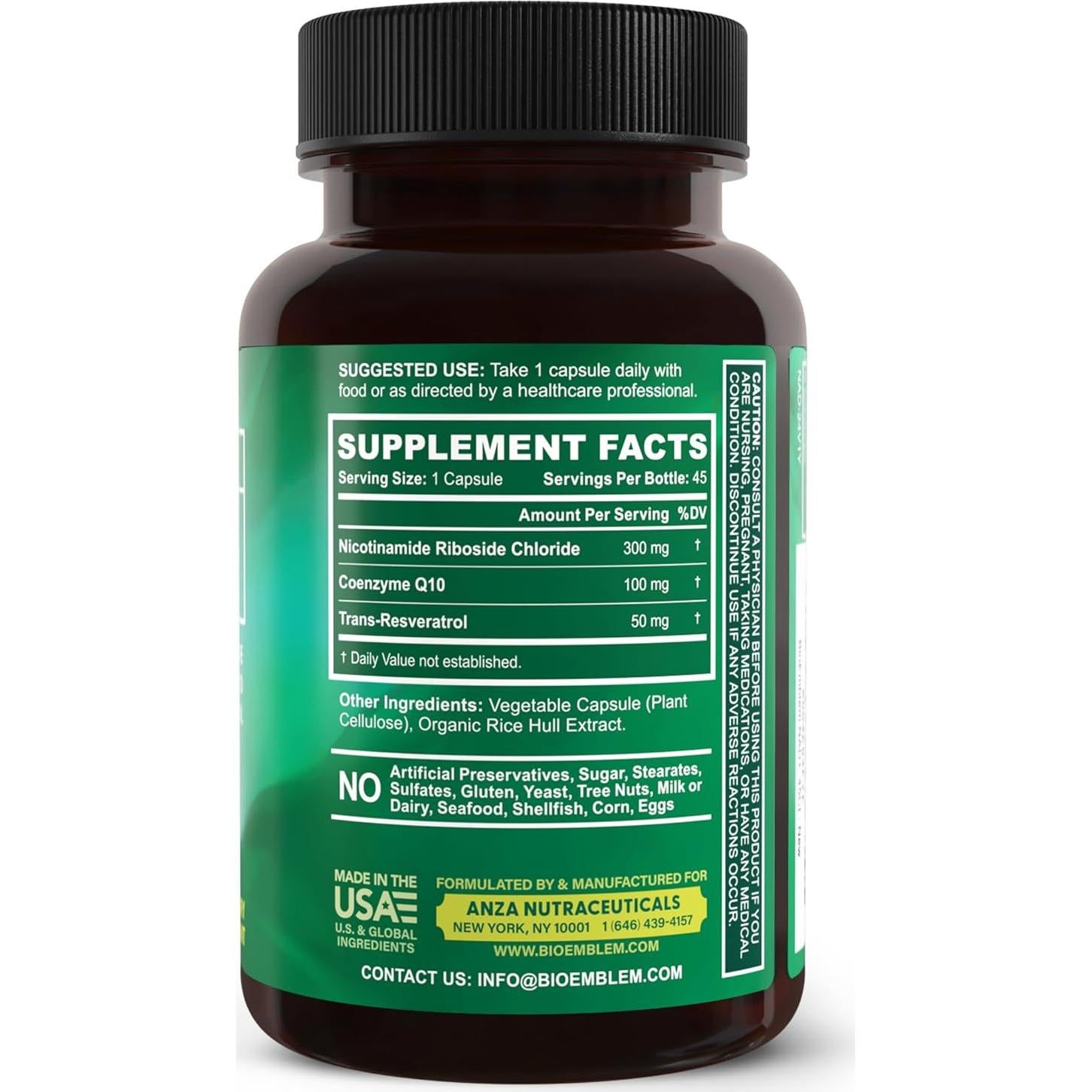 Suplemento de Colágeno BioEmblem Hidrolizado 11g + NAD+