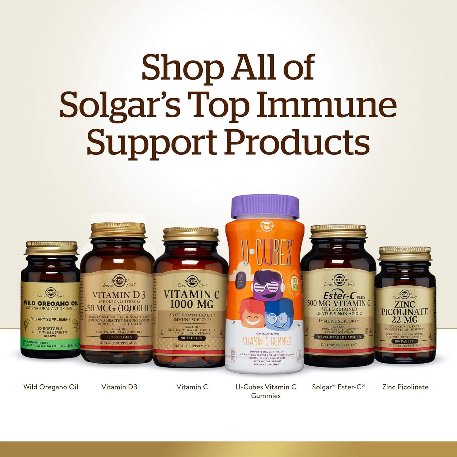 Solgar Zinc Quelado 250 Tabletas - Apoyo Inmunológico y Piel Saludable