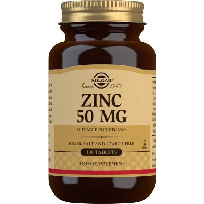 Solgar Vitamina C 1000 mg y Zinc 50 mg - 100 Cápsulas