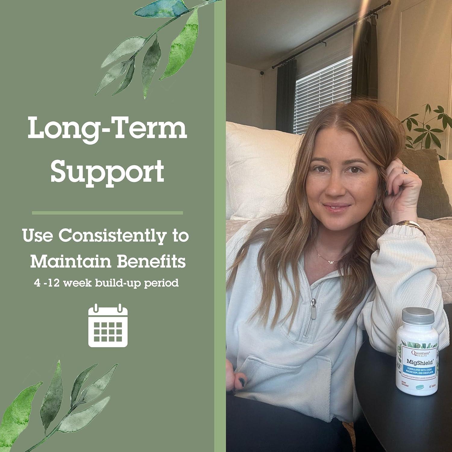 Suplemento de Magnesio Quantum Health MigShield 60 Tabletas