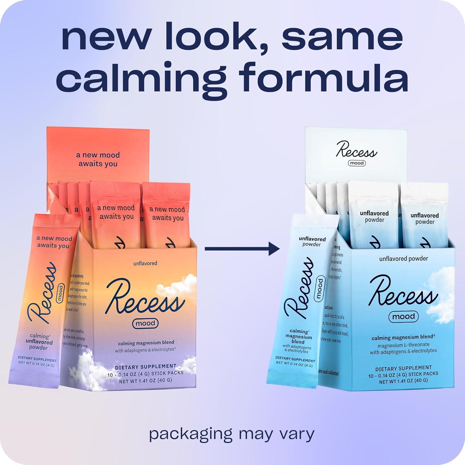 Polvo Calmante Recess 3.97g - Magnesio L-Treonato y Electrolitos