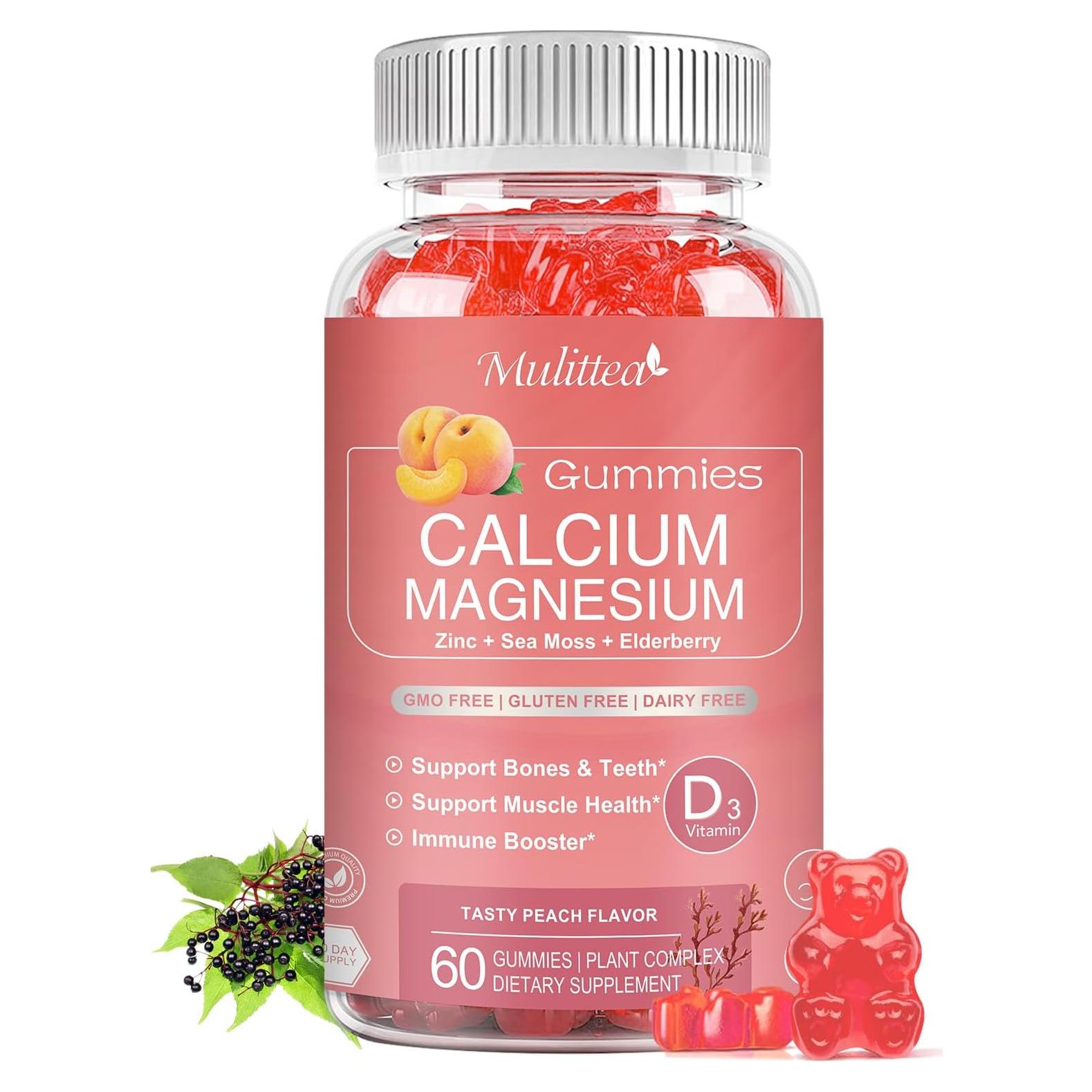 Gominolas de Calcio Mulittea 1200mg con D3 y K2 - 60 Unidades