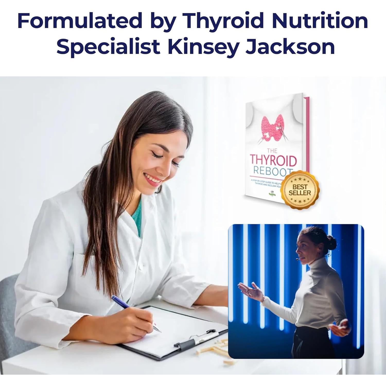 Suplemento Thyroid Renew para Tiroides - 60 Cápsulas con Zinc, Selenio y Cobre