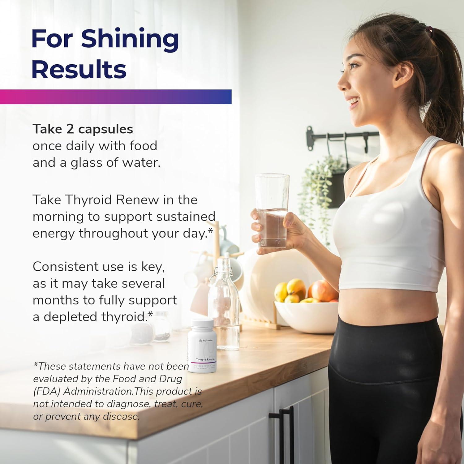 Suplemento Thyroid Renew para Tiroides - 60 Cápsulas con Zinc, Selenio y Cobre