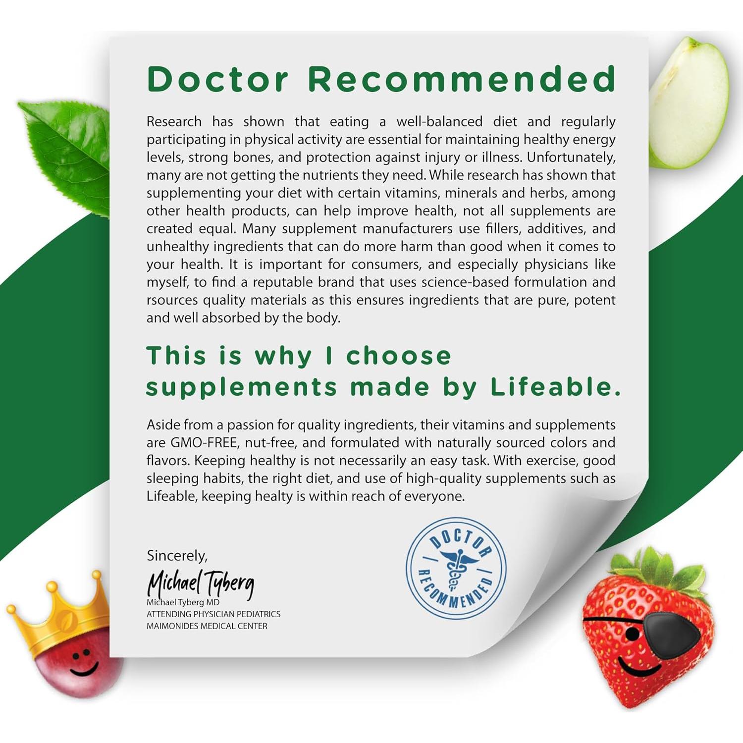 Gominolas de Zinc Lifeable para Niños 25mg 90 Unidades