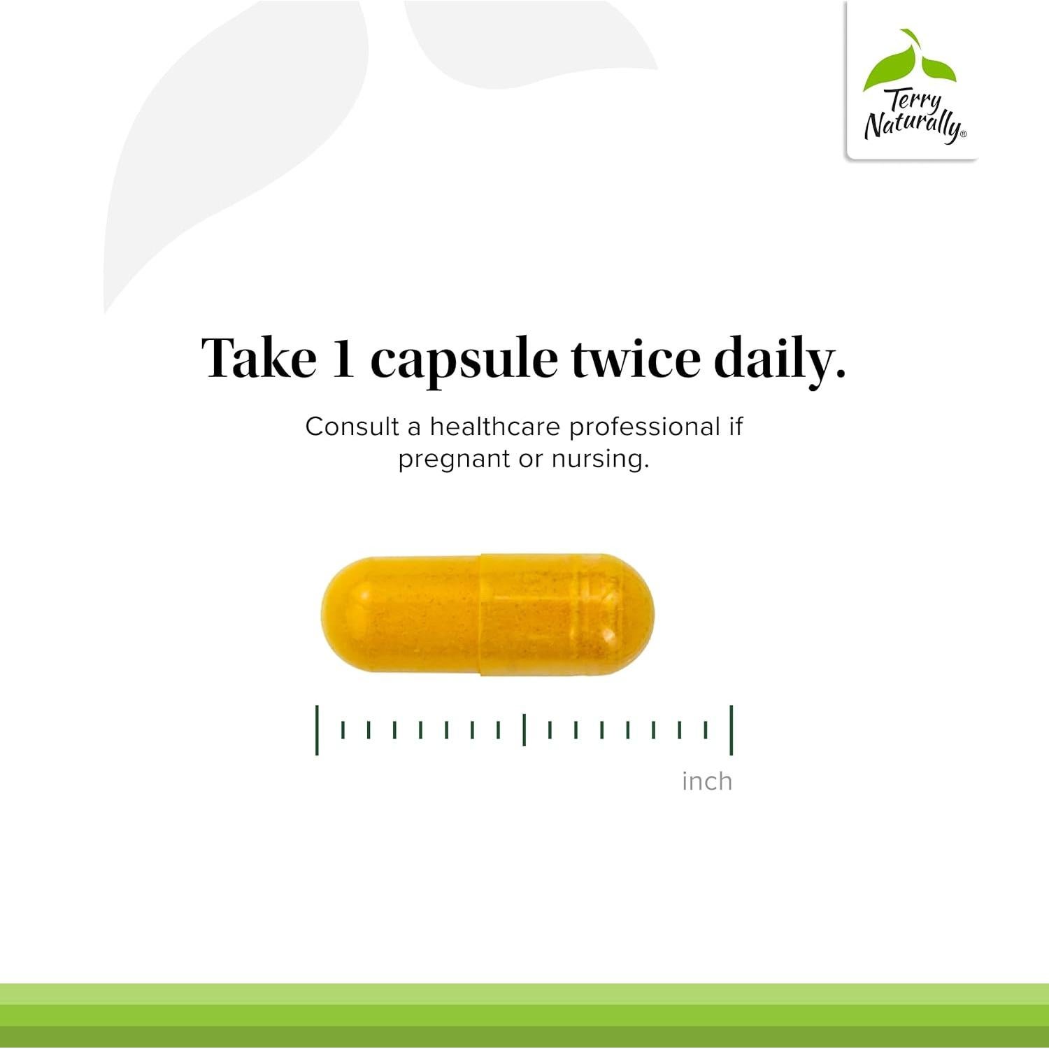 Suplemento Herbal Terry Naturally Saffron Lift - 60 Cápsulas