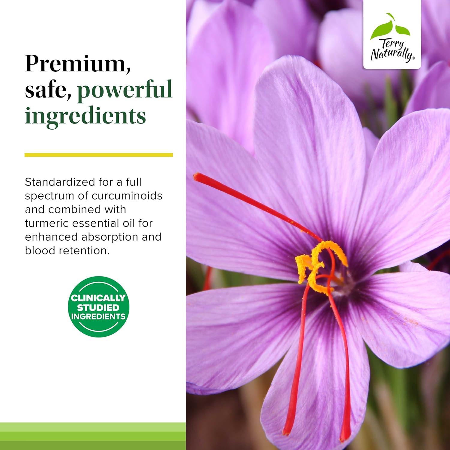 Suplemento Herbal Terry Naturally Saffron Lift - 60 Cápsulas