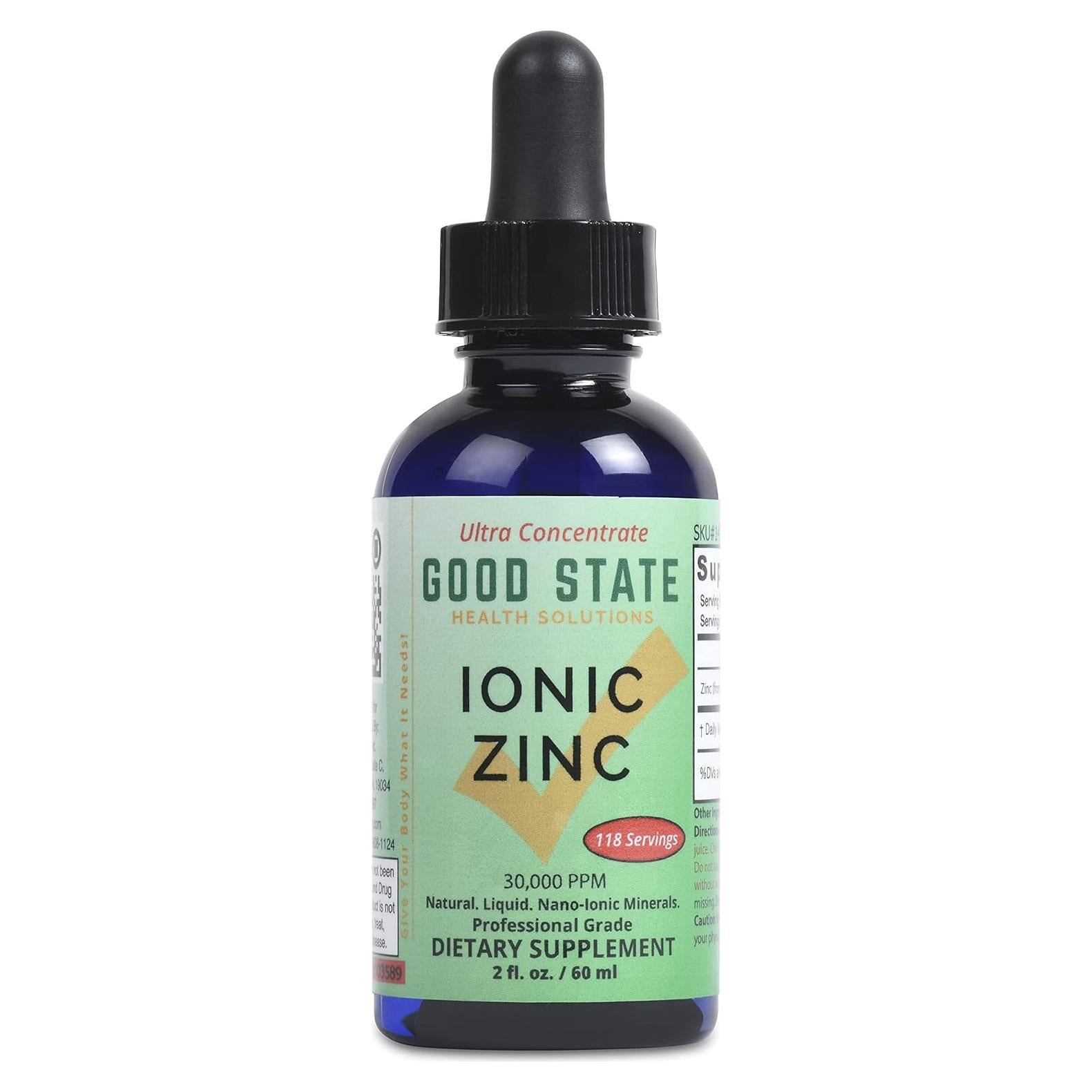 Suplemento Líquido de Zinc Iónico Good State 45g