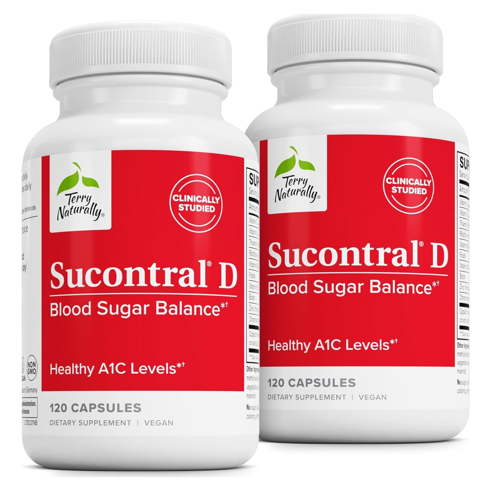 Suplemento Sucontral D Terry Naturally - B-Complejo y Folato - 120 Cápsulas