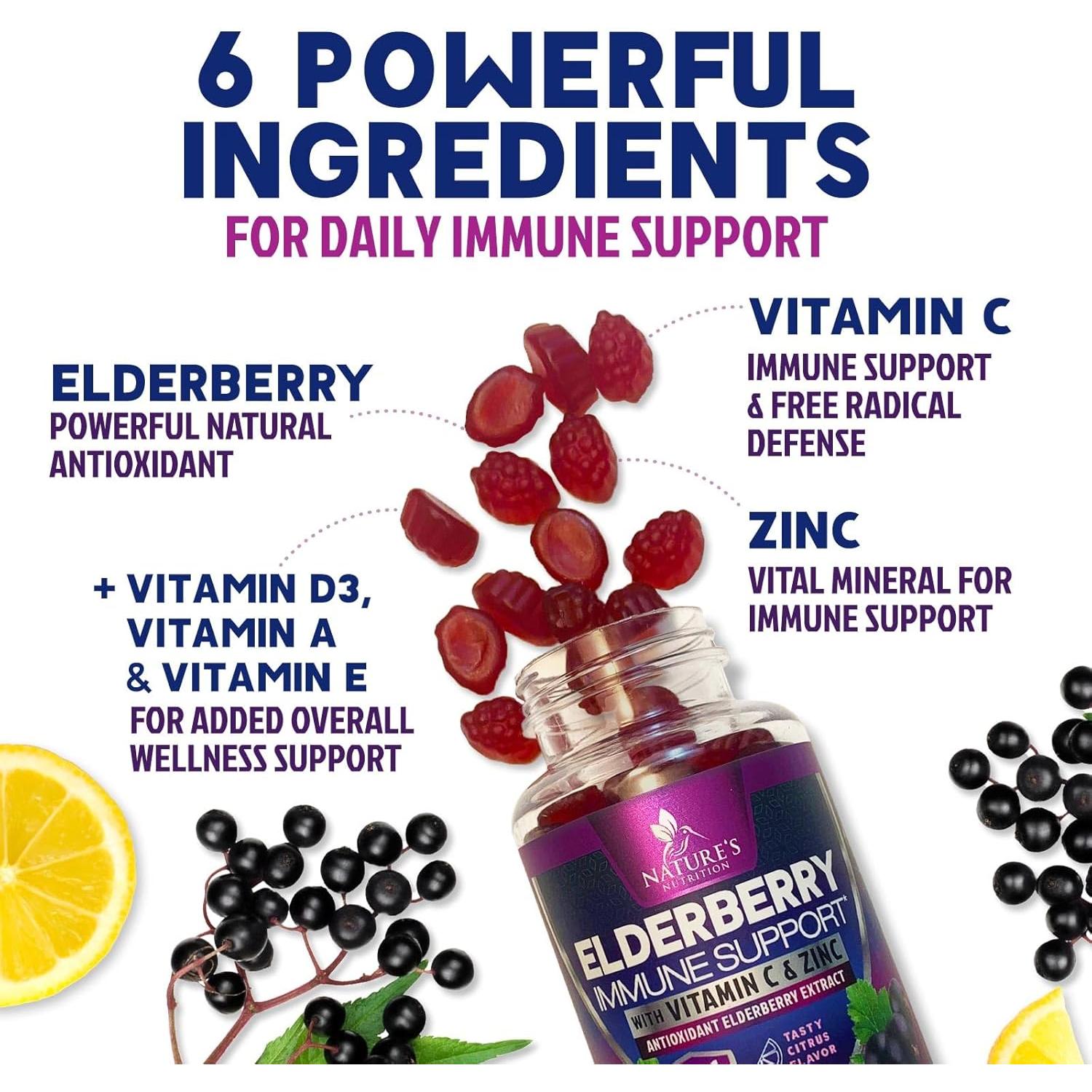 Gomitas de Soporte Inmunológico Nature's Nutrition 60 Unidades