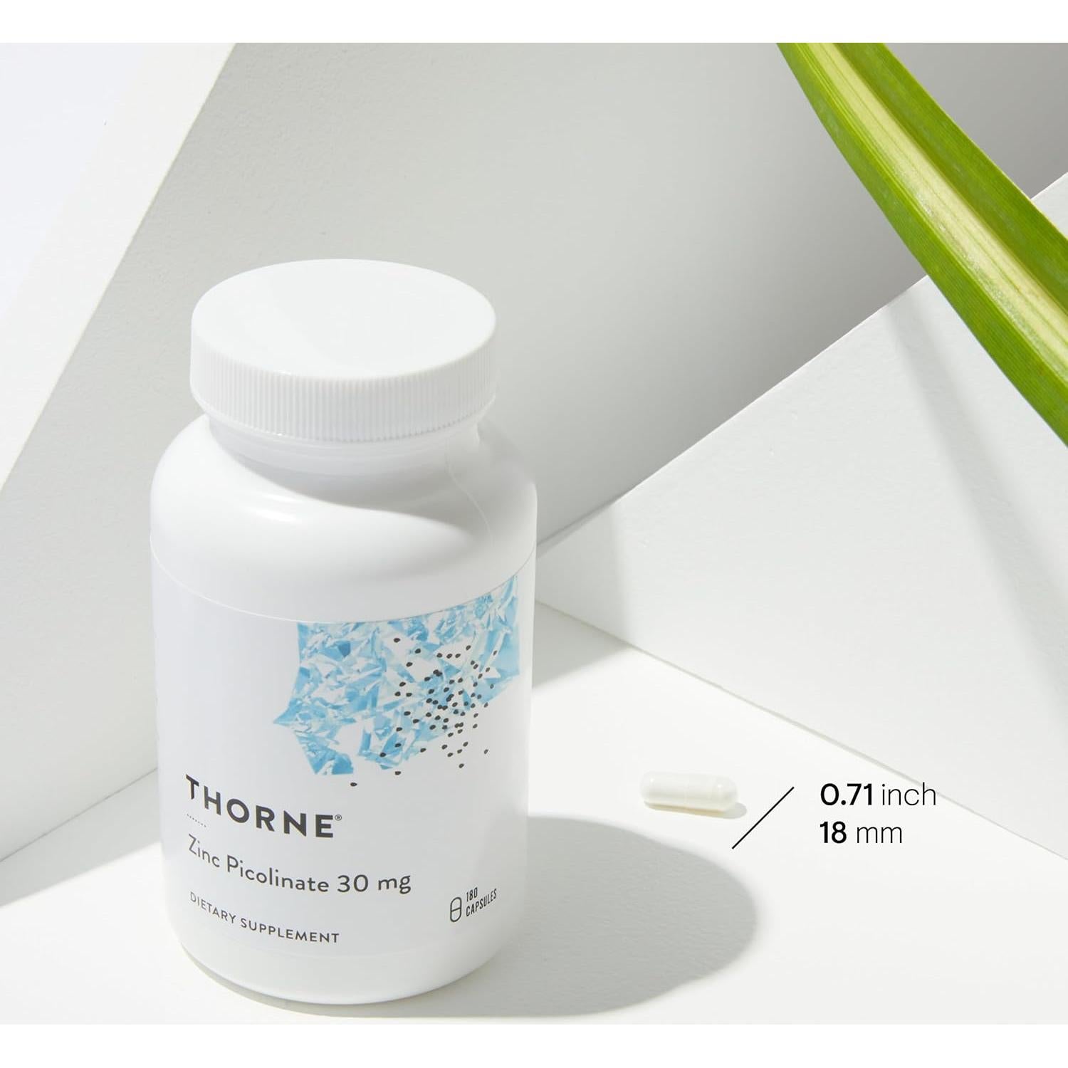 Suplemento de Zinc Picolinato Thorne 30 mg - 180 Cápsulas