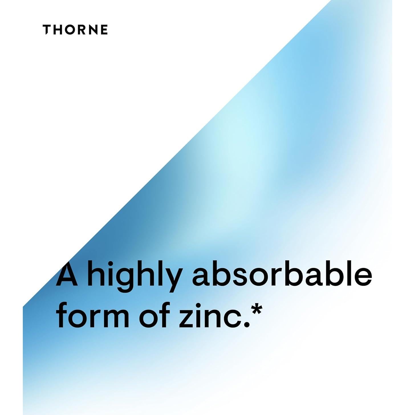 Suplemento de Zinc Picolinato Thorne 30 mg - 180 Cápsulas