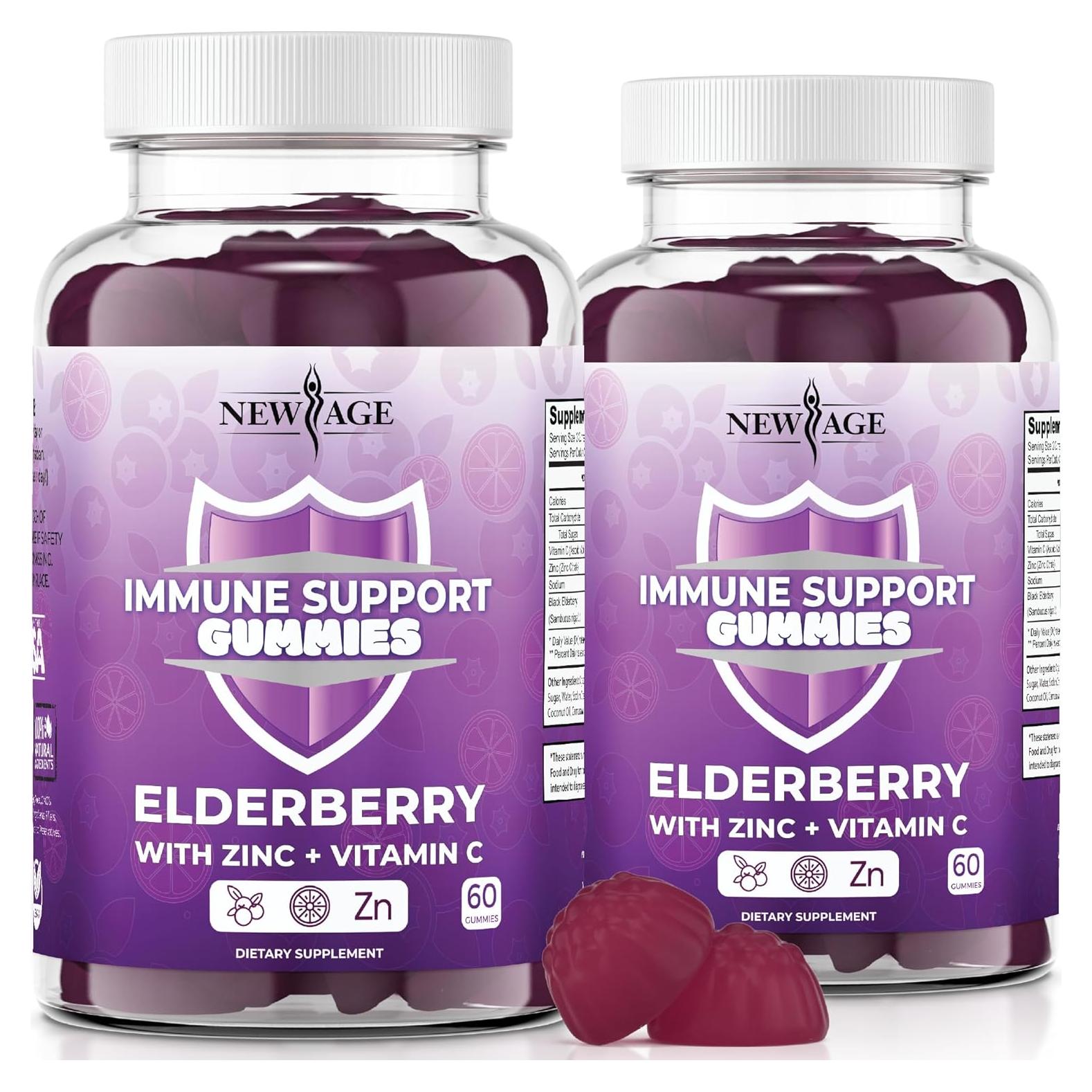 Gomitas Inmunológicas New Age con Vitamina C y Zinc - 120 Unidades