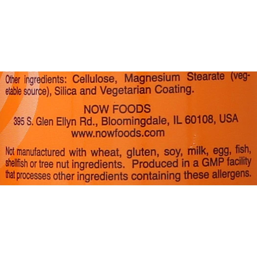 NOW Gluconato de Zinc 50 mg 250 Tabletas Veganas
