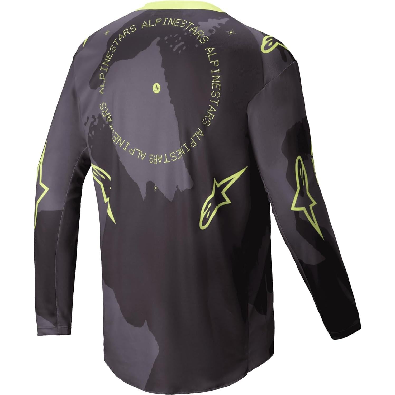 Jersey Racer Hollow Alpinestars Camo Oscuro Amarillo Fluo XL