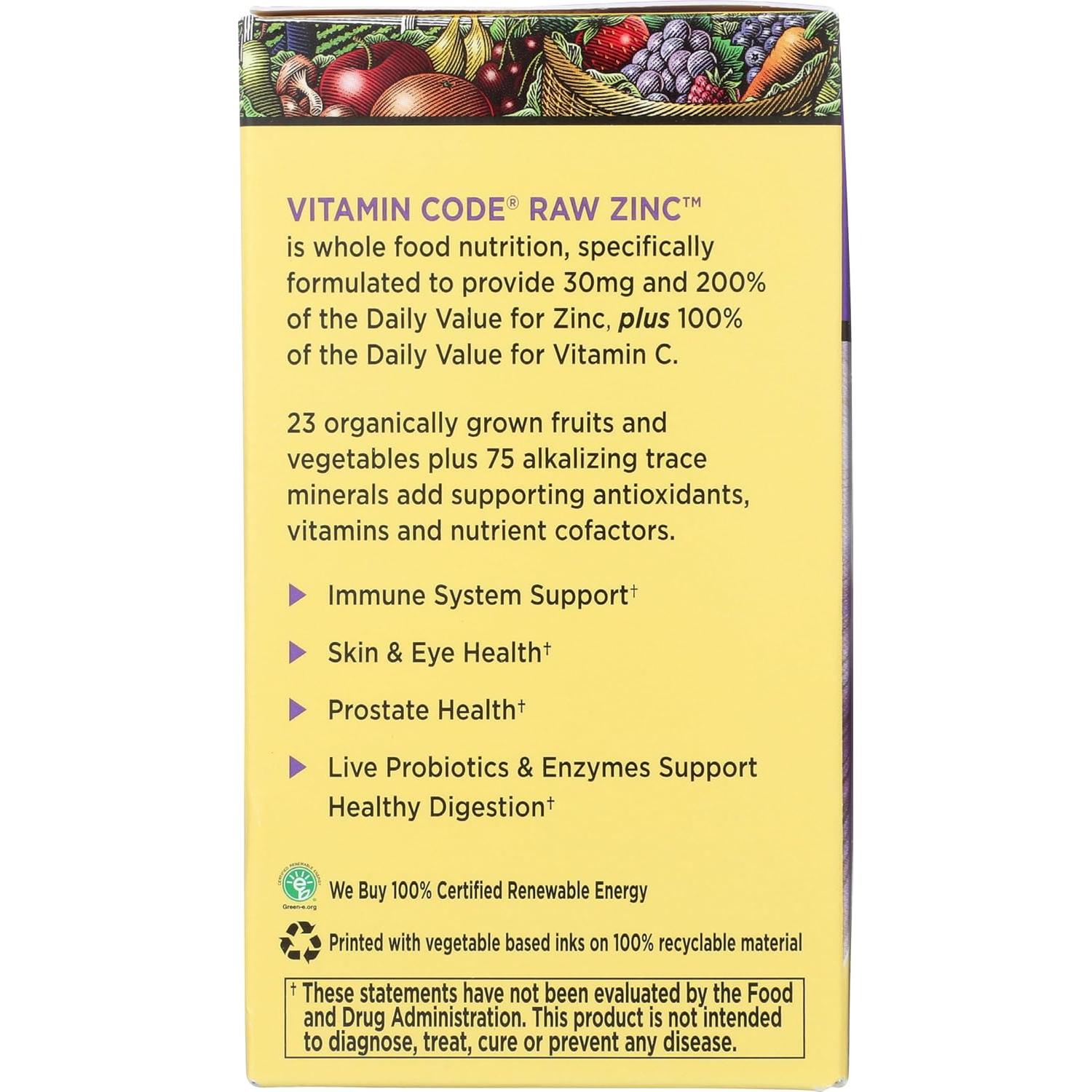 Cápsulas Veganas de Zinc Jardín de la Vida 60 Unidades