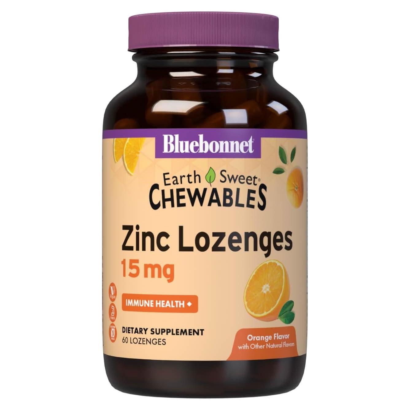 Pastillas Masticables de Zinc Bluebonnet 15mg + Vitamina C 100mg