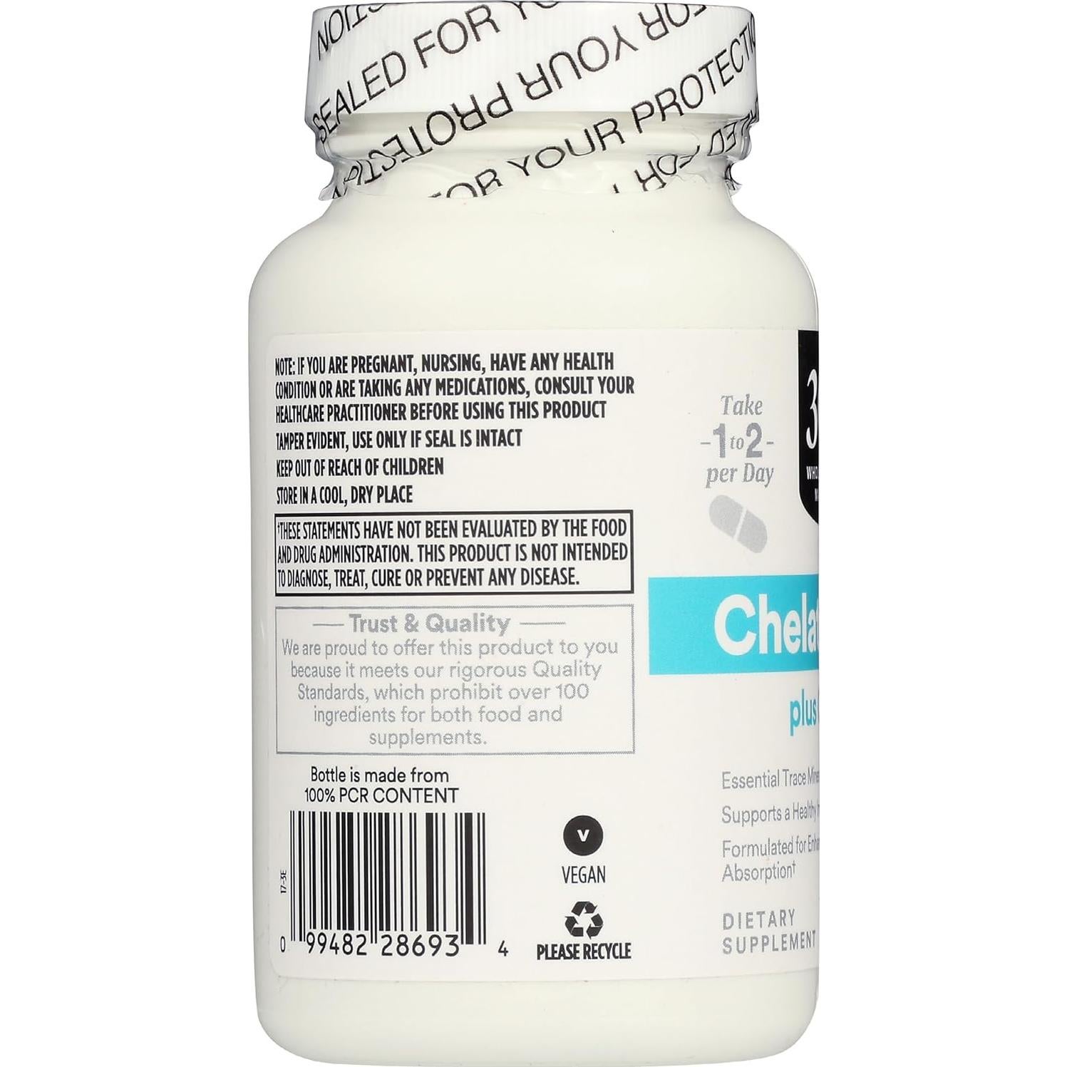 Zinc Quelado 365 Whole Foods 120 Cápsulas 45g
