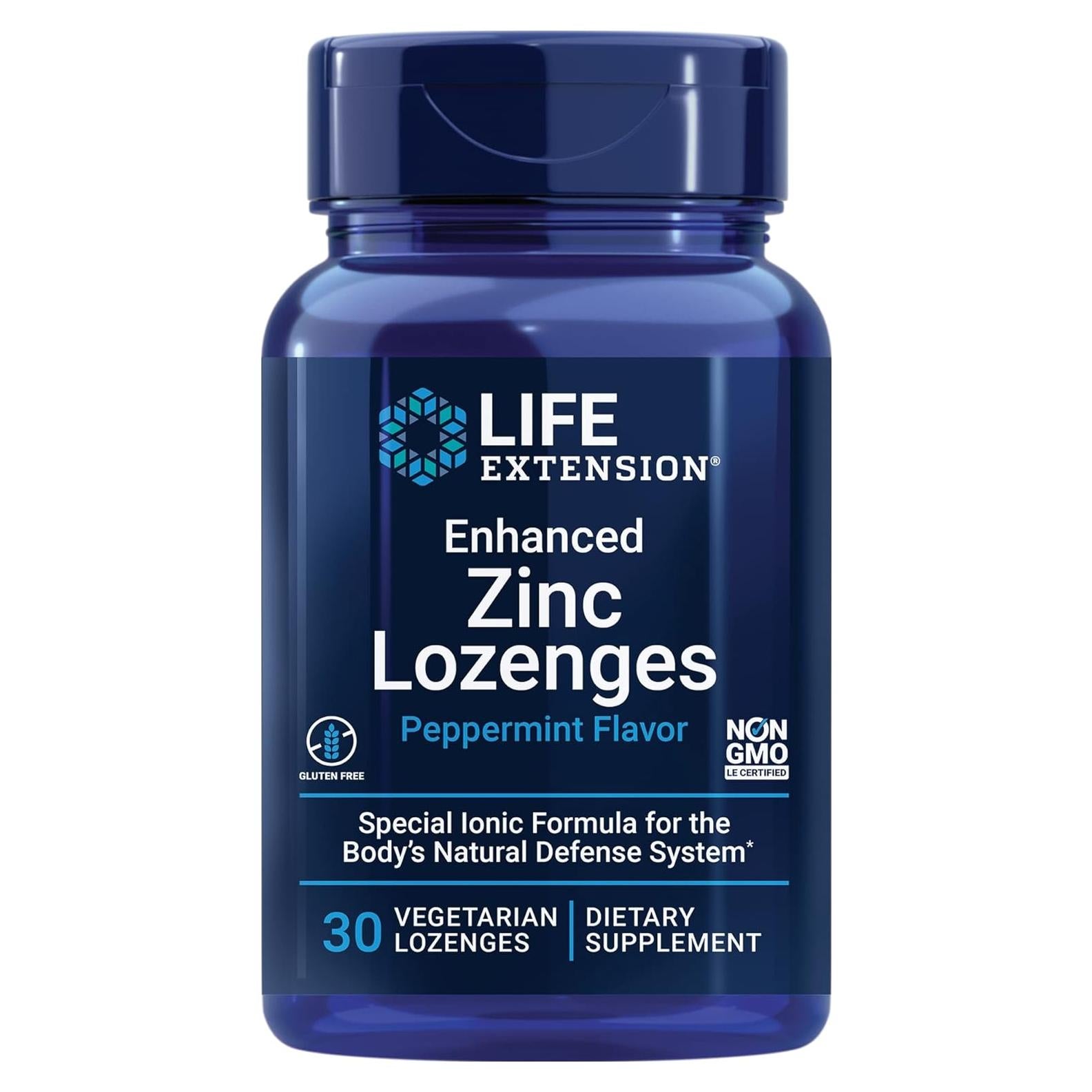 Pastillas de Zinc Life Extension 30 unidades Soporte Inmunológico