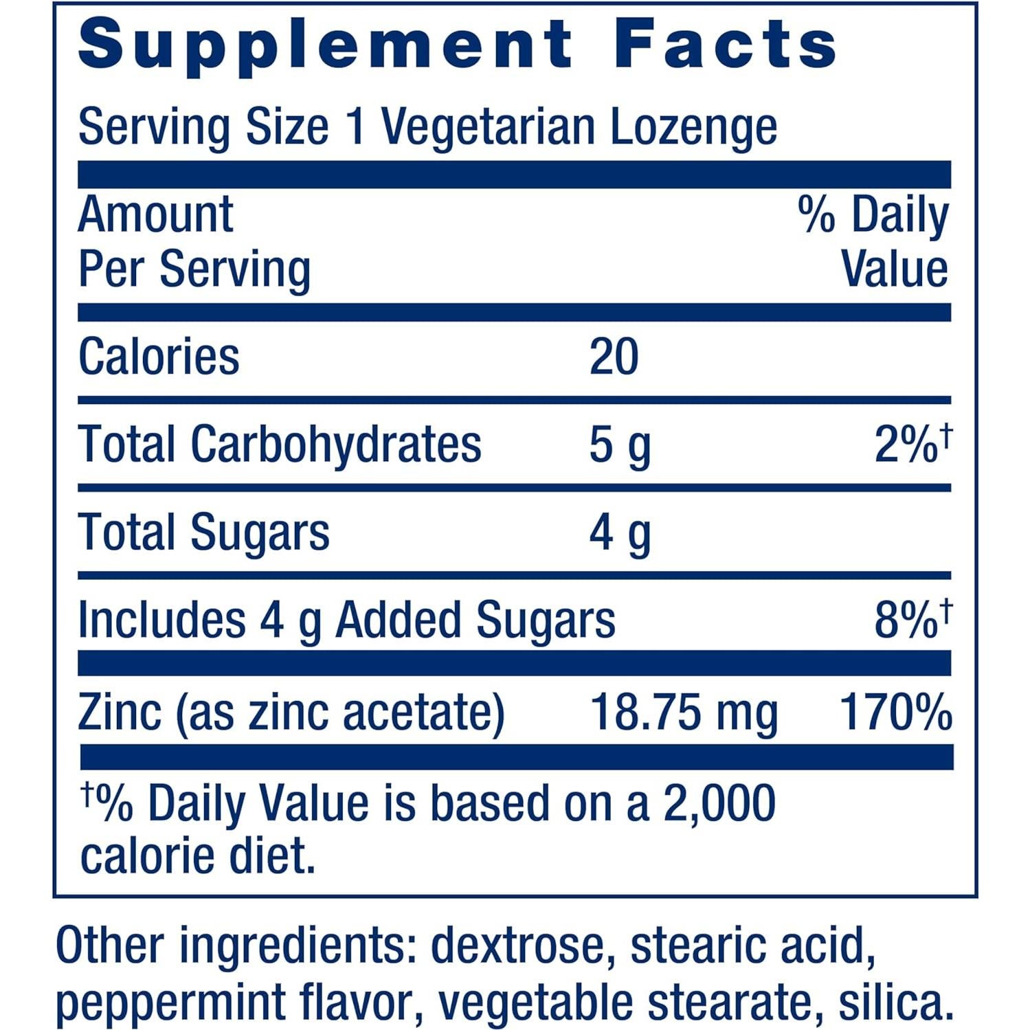 Pastillas de Zinc Life Extension 30 unidades Soporte Inmunológico