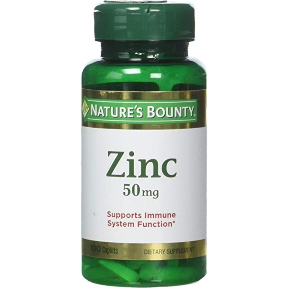 Tabletas de Zinc Nature's Bounty 50 mg 100 unidades