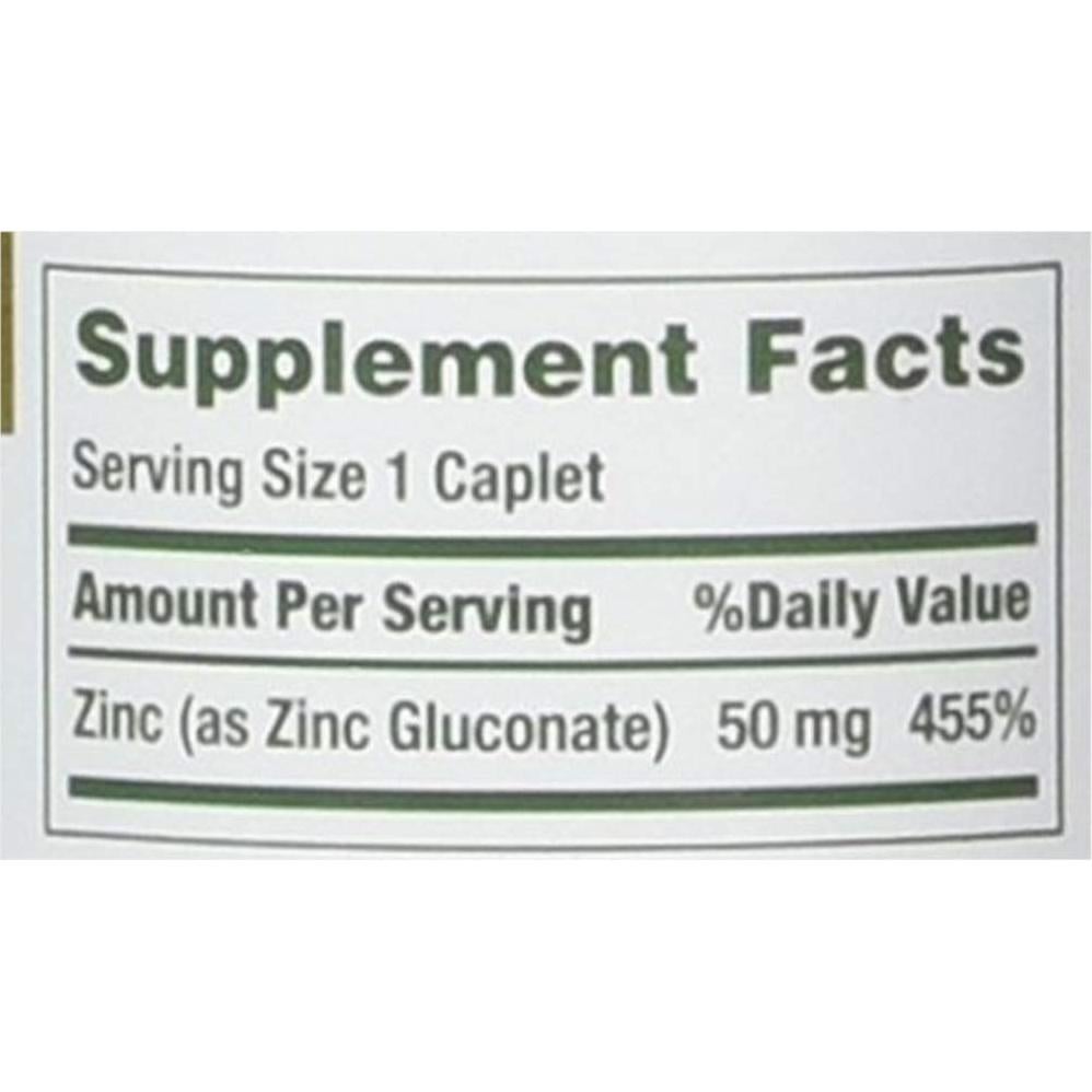 Tabletas de Zinc Nature's Bounty 50 mg 100 unidades