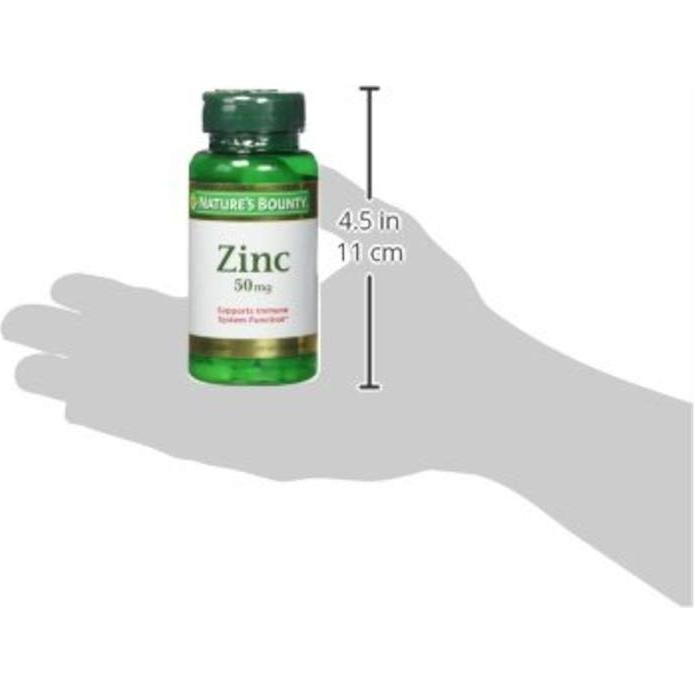 Tabletas de Zinc Nature's Bounty 50 mg 100 unidades