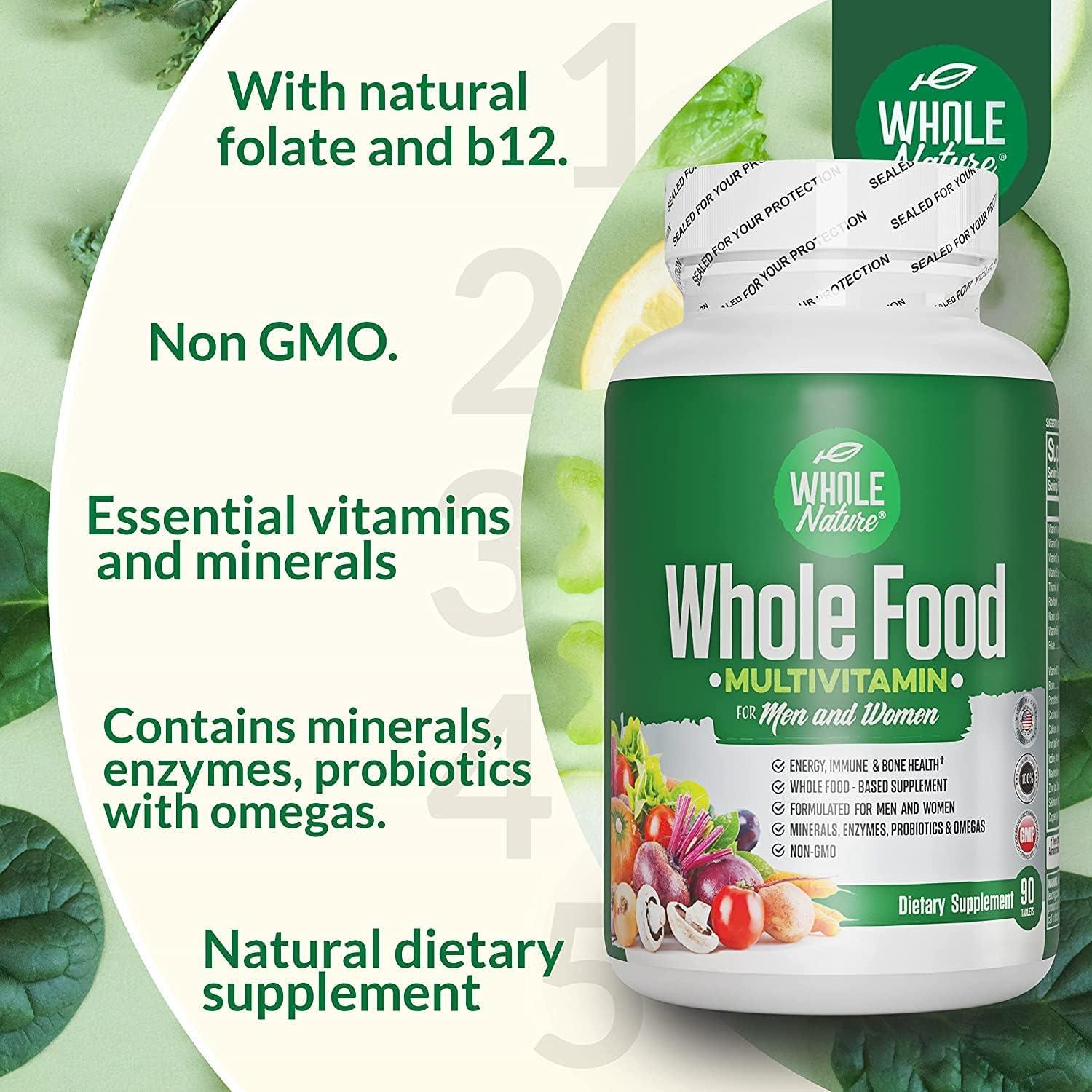 Multivitamina Integral Whole Nature 2 Unidades - Vegana y Natural