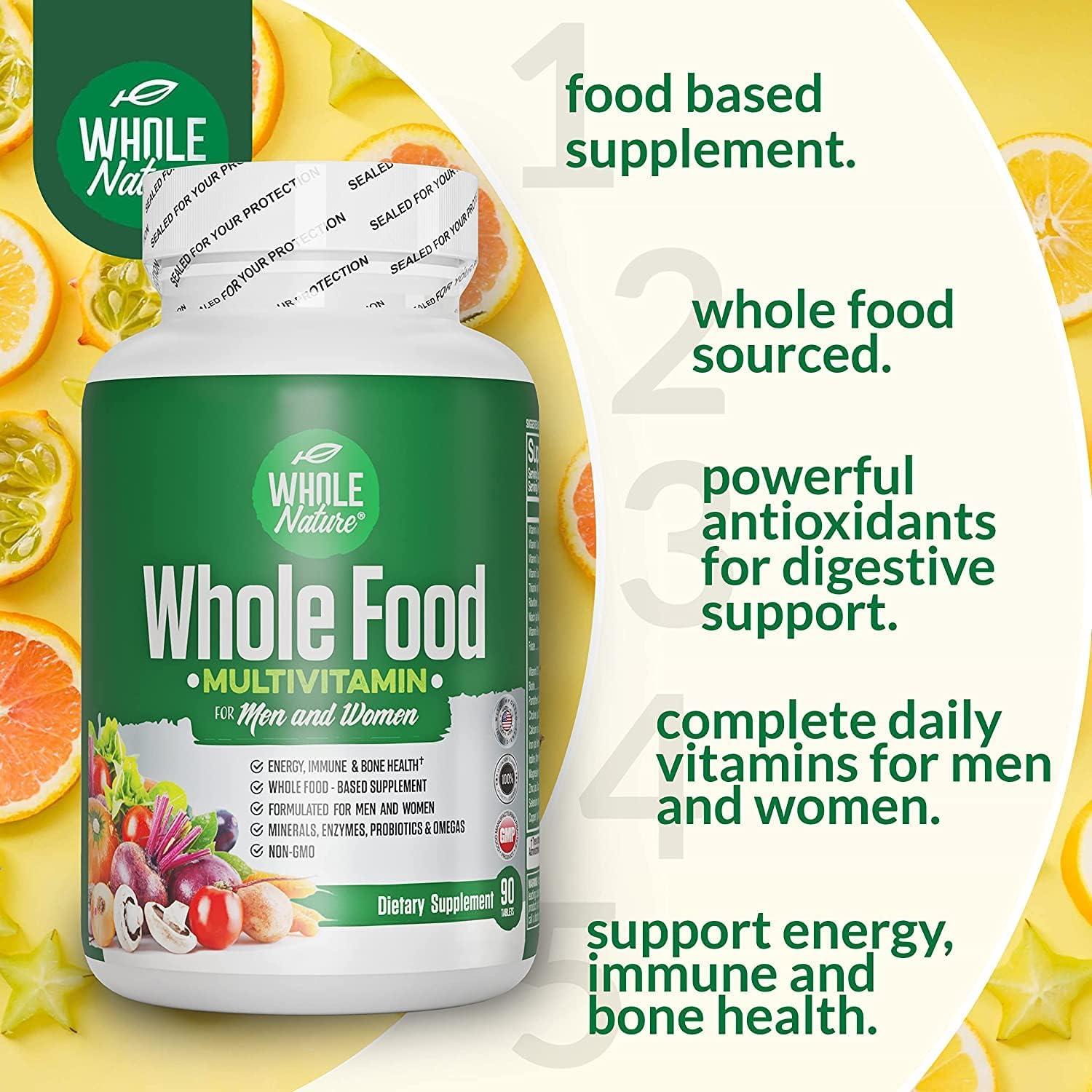 Multivitamina Integral Whole Nature 2 Unidades - Vegana y Natural