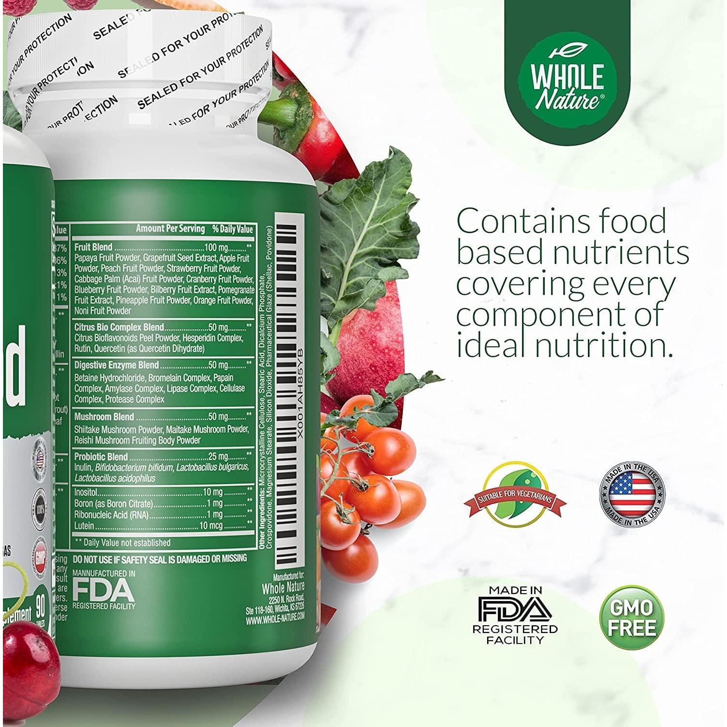 Multivitamina Integral Whole Nature 2 Unidades - Vegana y Natural