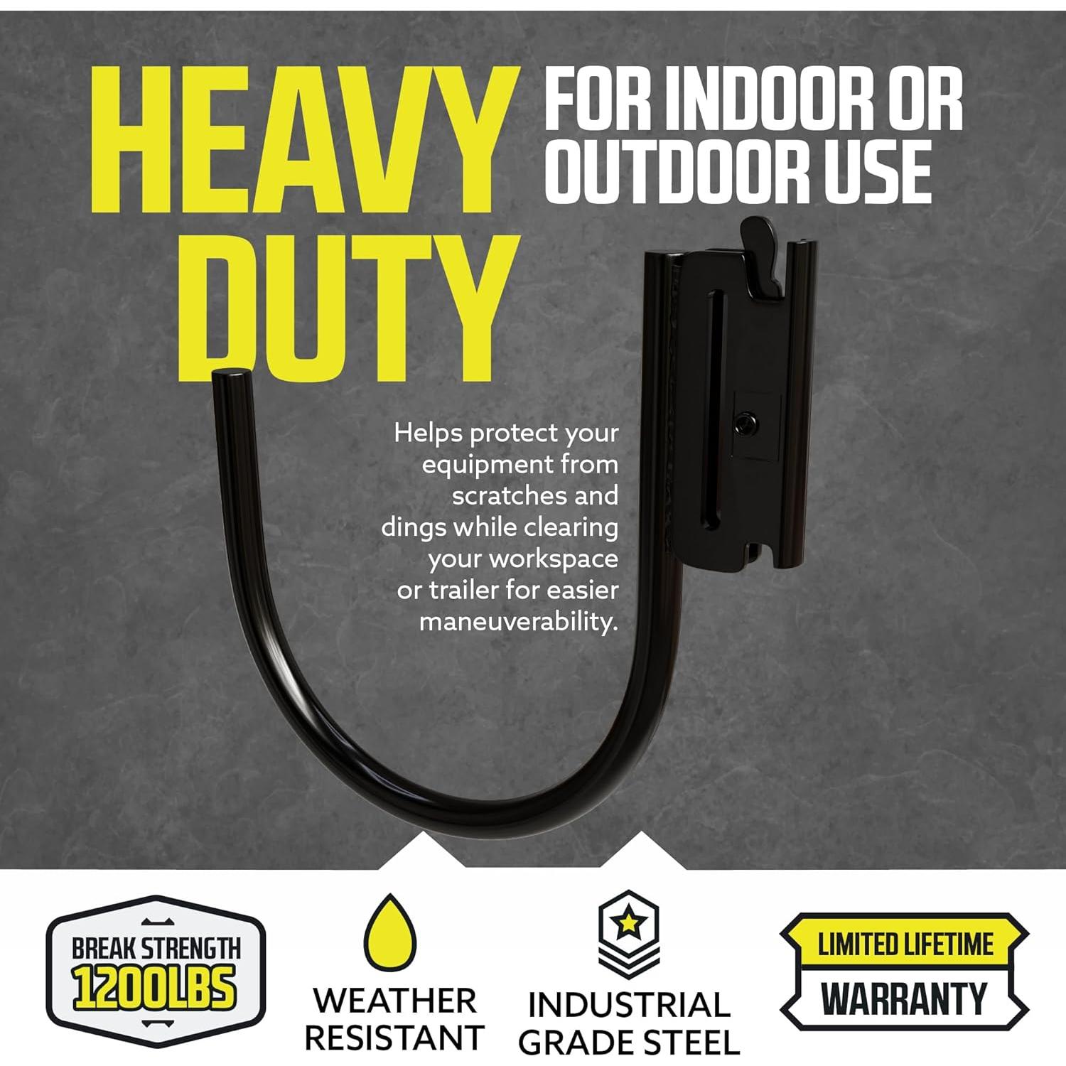 Ganchos J E Track DC Cargo 4.5" - 2 Paquete Resistente