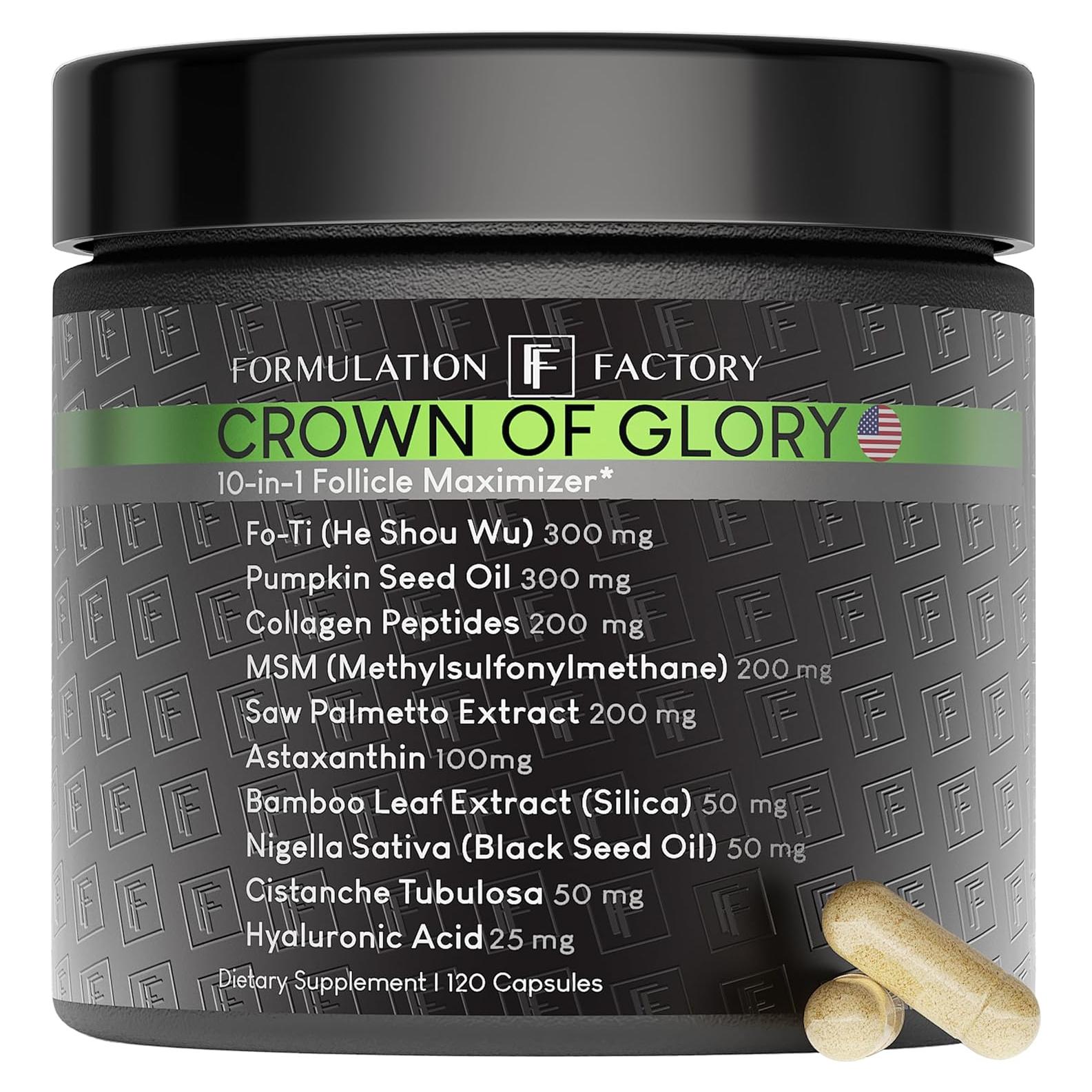 Suplemento Capilar Corona de Gloria 120 Cápsulas 2 Meses