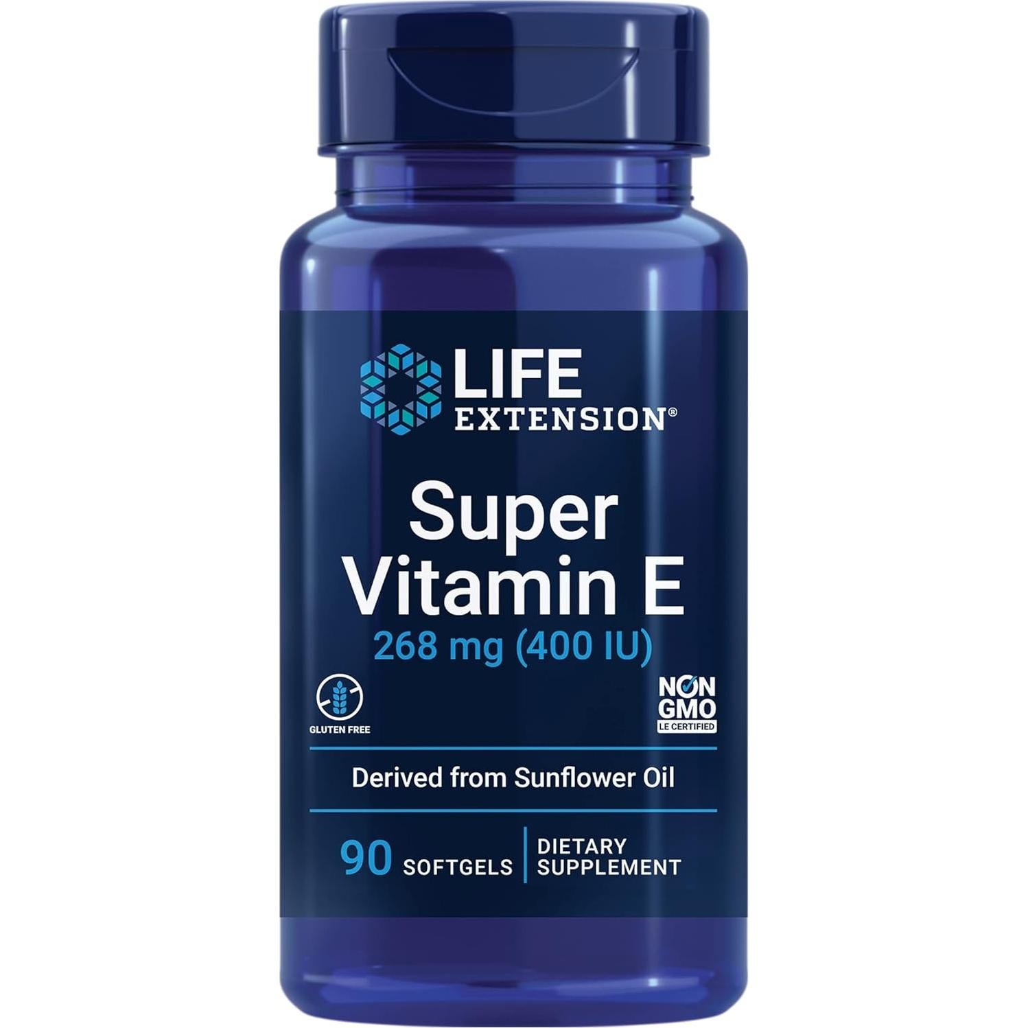 Suplemento Life Extension Vitamina E 268mg + Zinc 50mg - 90 Softgels y Cápsulas