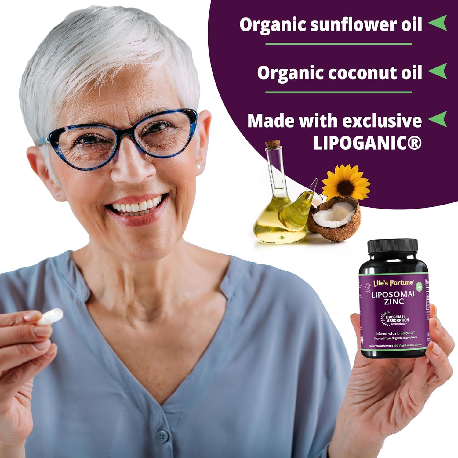 Suplemento de Zinc Liposomal 50mg con Cobre - 90 Cápsulas