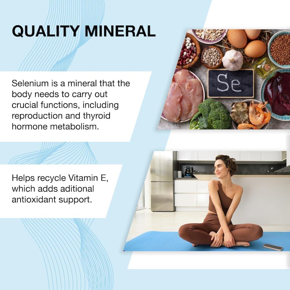 Selenio 200 mcg Puregen Labs - 500 Tabletas Vegetarianas