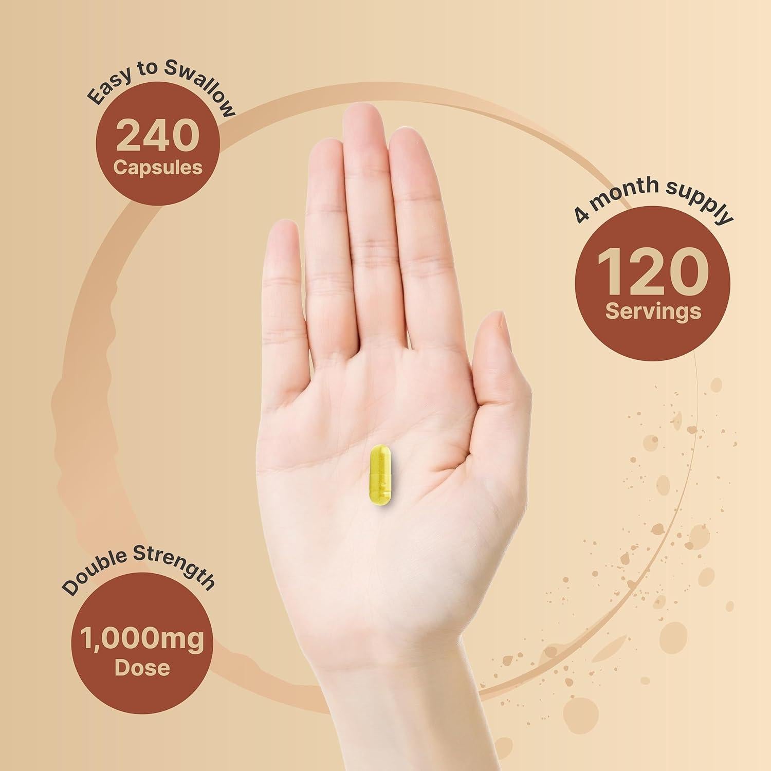 NatureBell Quercetina 1000mg 240 Cápsulas Suplemento Inmunológico