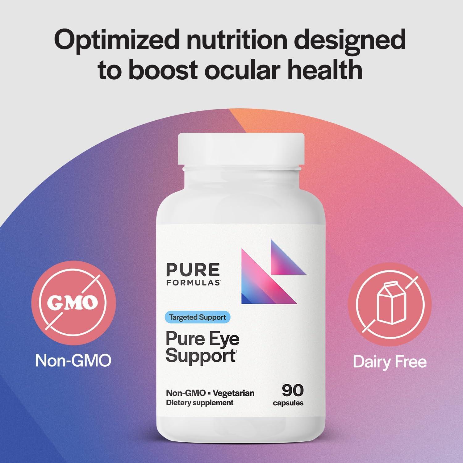 Suplemento Ocular PureFormulas 90 Cápsulas Luteína y Zeaxantina