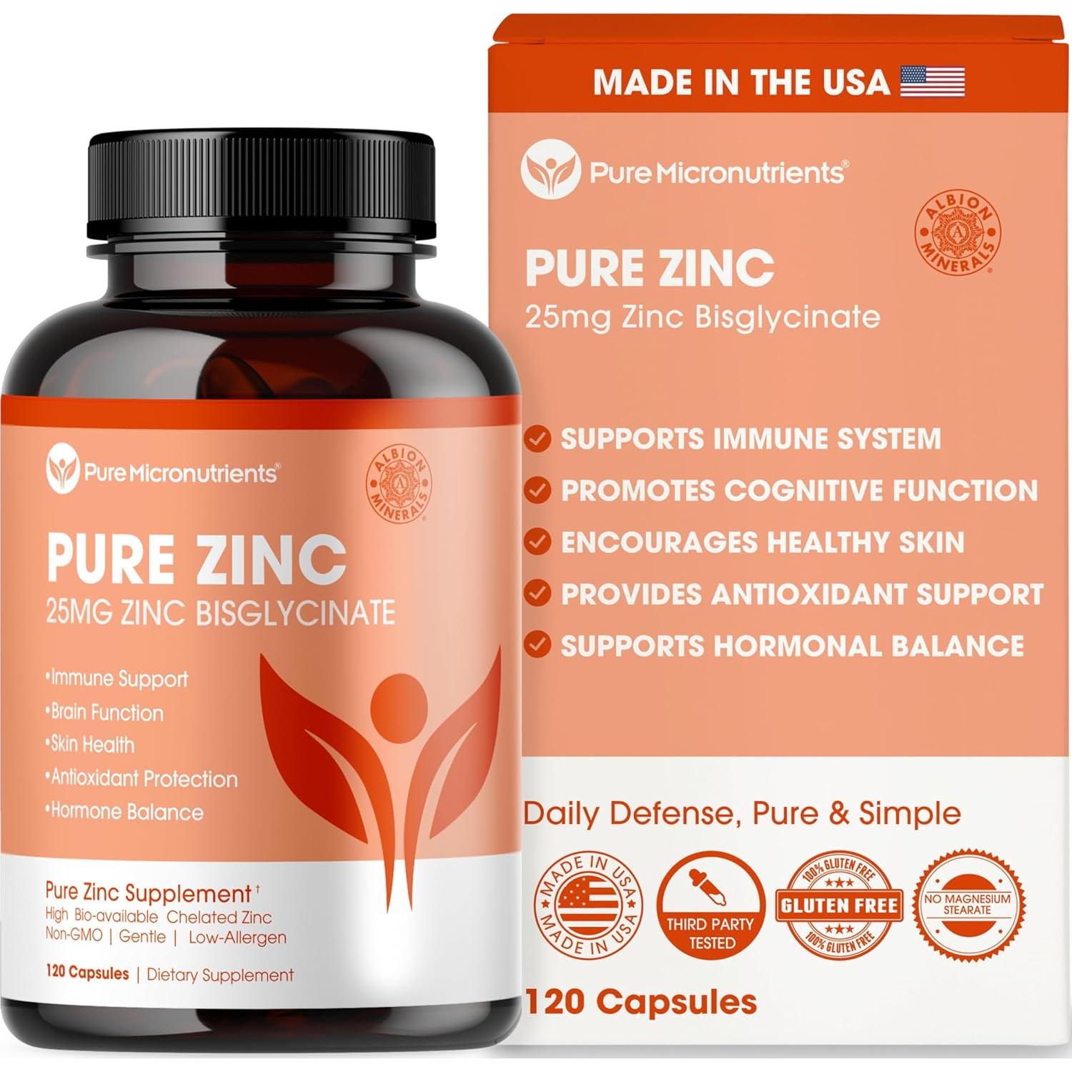 Paquete de Suplementos de Magnesio y Zinc Puro - Micronutrientes