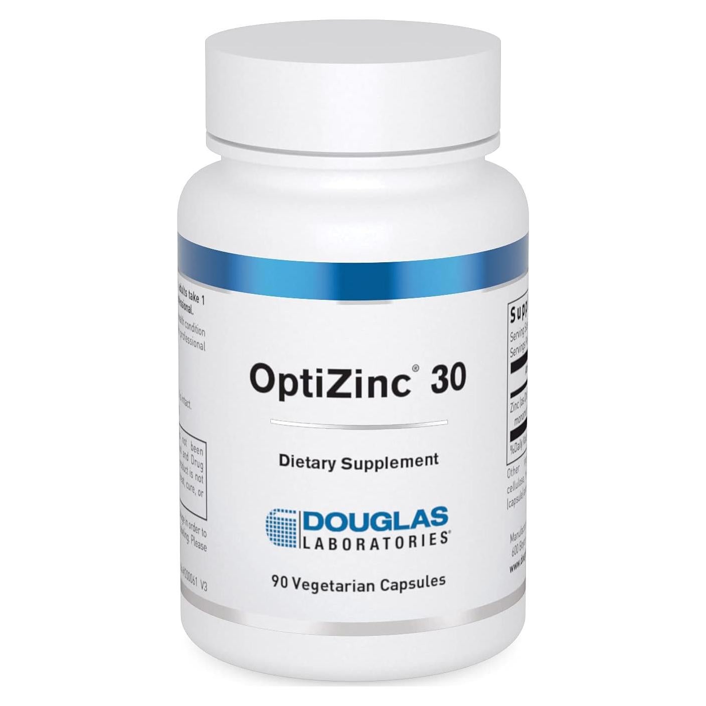 Suplemento de Zinc Monometionina Douglas Laboratories 30 mg - 90 Cápsulas