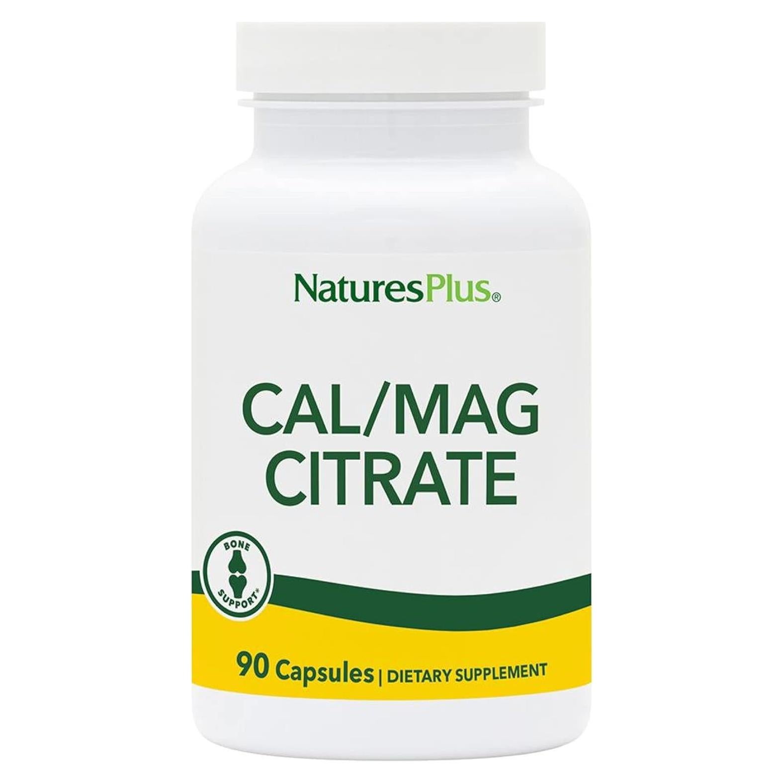 Citrato de Calcio y Magnesio NaturesPlus 90 Cápsulas 500mg/250mg